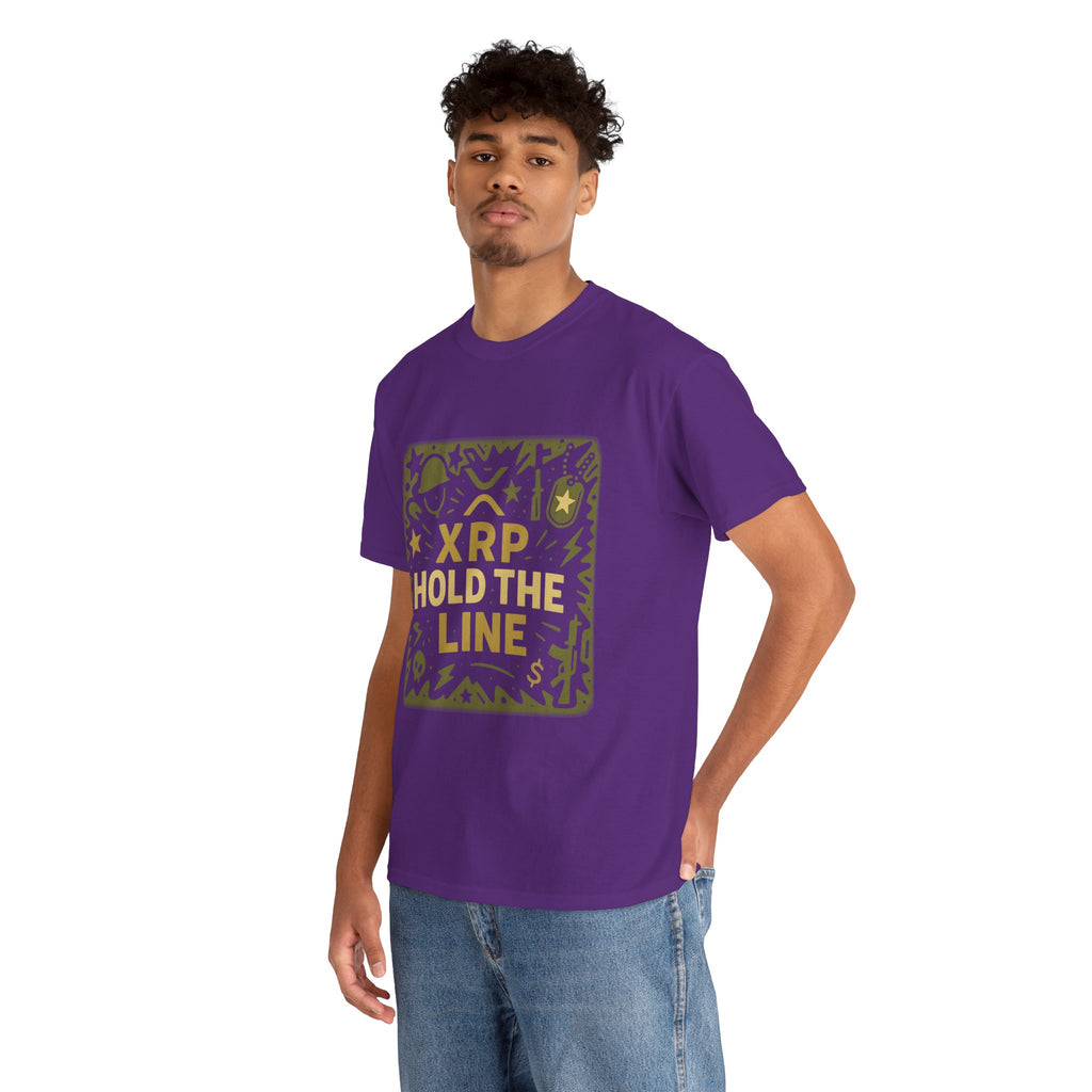 T-Shirt — XRP Hold The Line Crypto Graphic Tee