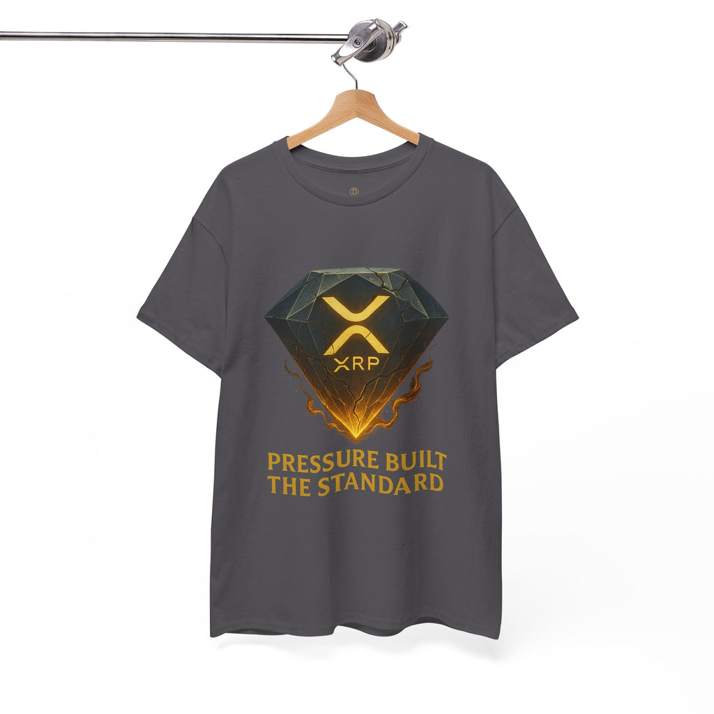 XRP Diamond Tee — "Pressure Built The Standard" Crypto Graphic T‑Shirt