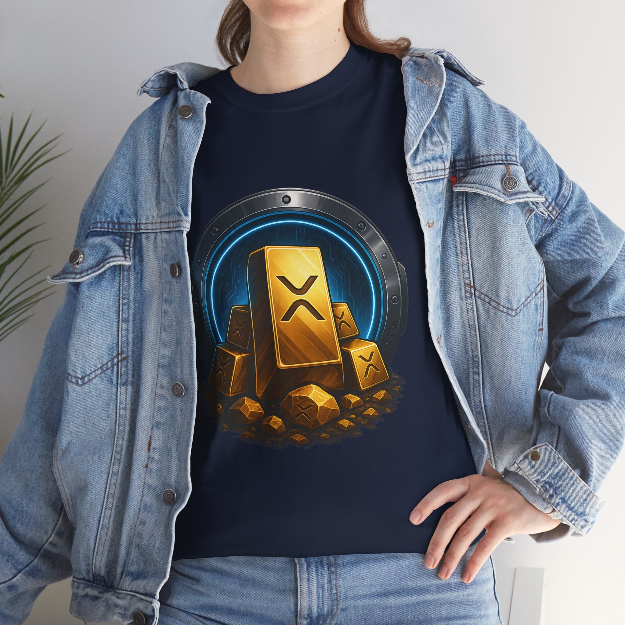 Crypto Gold Bars T-Shirt — Ripple (XRP) Stack Graphic Tee