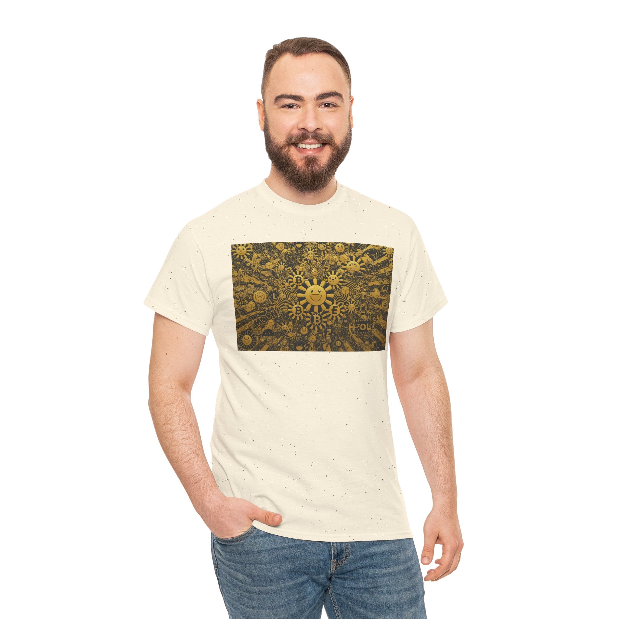 Sunflower Burst T‑Shirt — Golden Sunflower Pattern Tee
