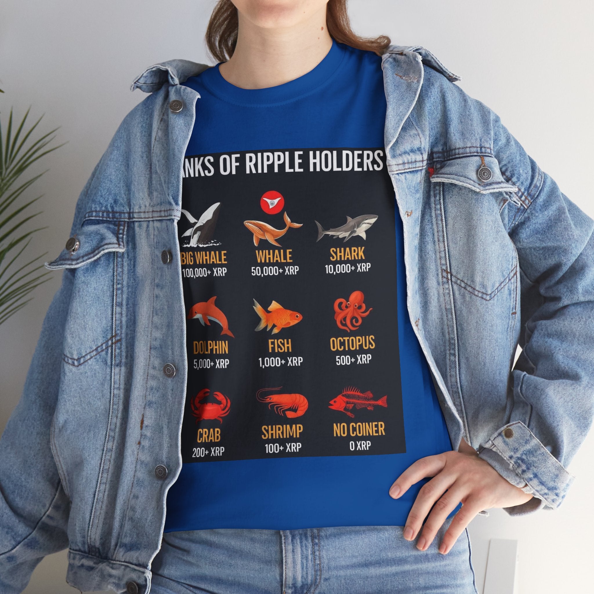 Crypto Ranks T-Shirt – "Ranks of Ripple Holders" Illustrated Guide