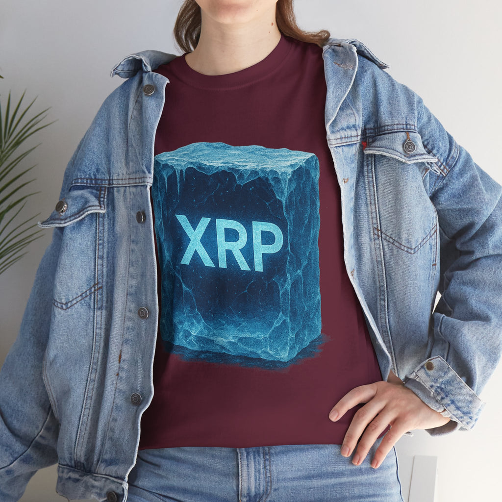 XRP Ice Block Tee — Crypto Ripple Logo T-Shirt