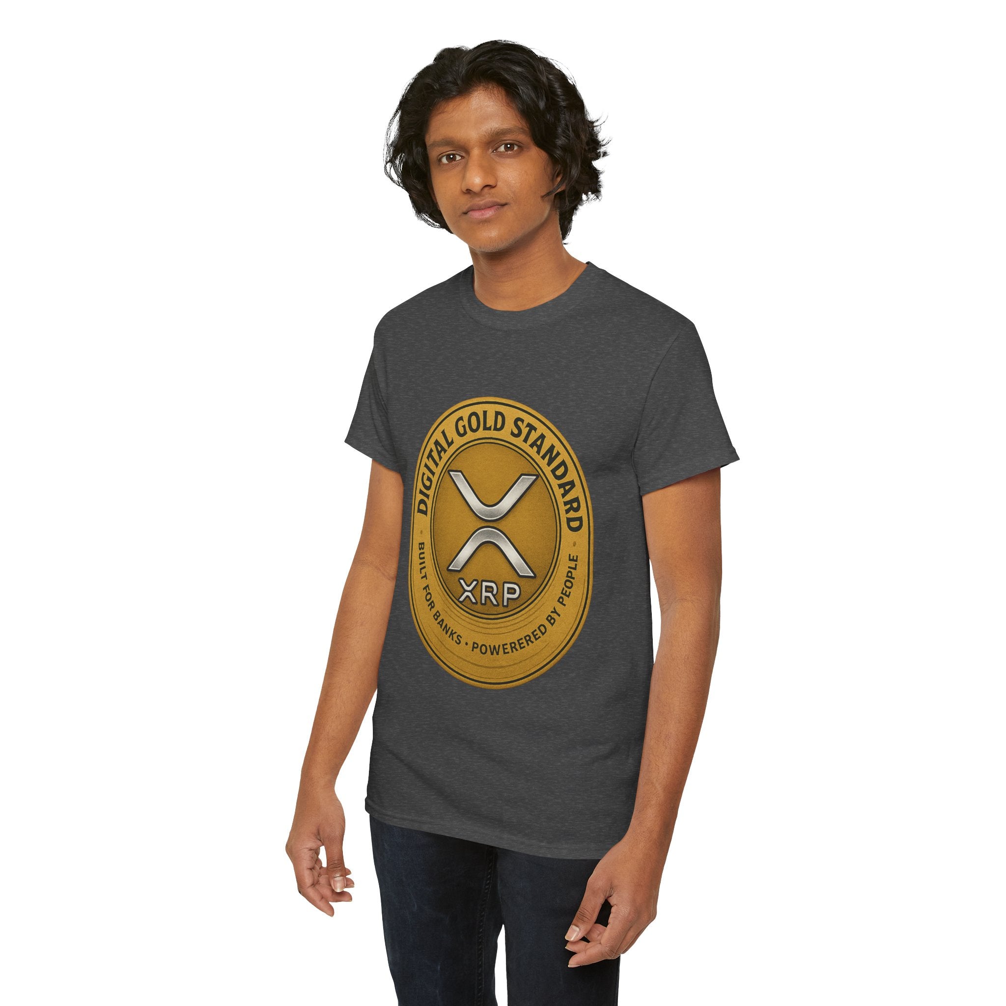 XRP Digital Gold Tee – Cryptocurrency Logo Shirt