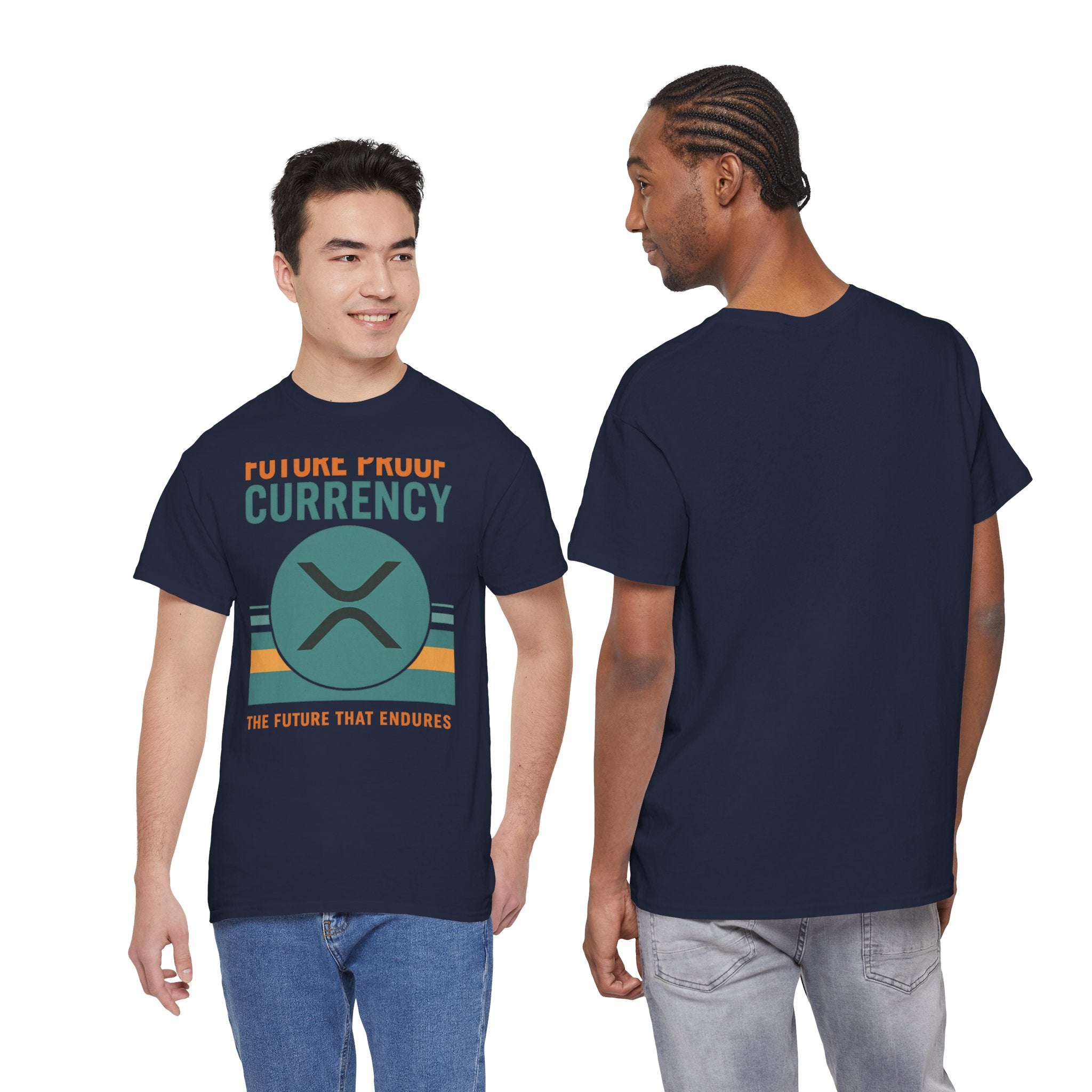 RIPPLE XRP 'Future Proof Currency' Graphic Tee — Crypto Retro Logo Shirt
