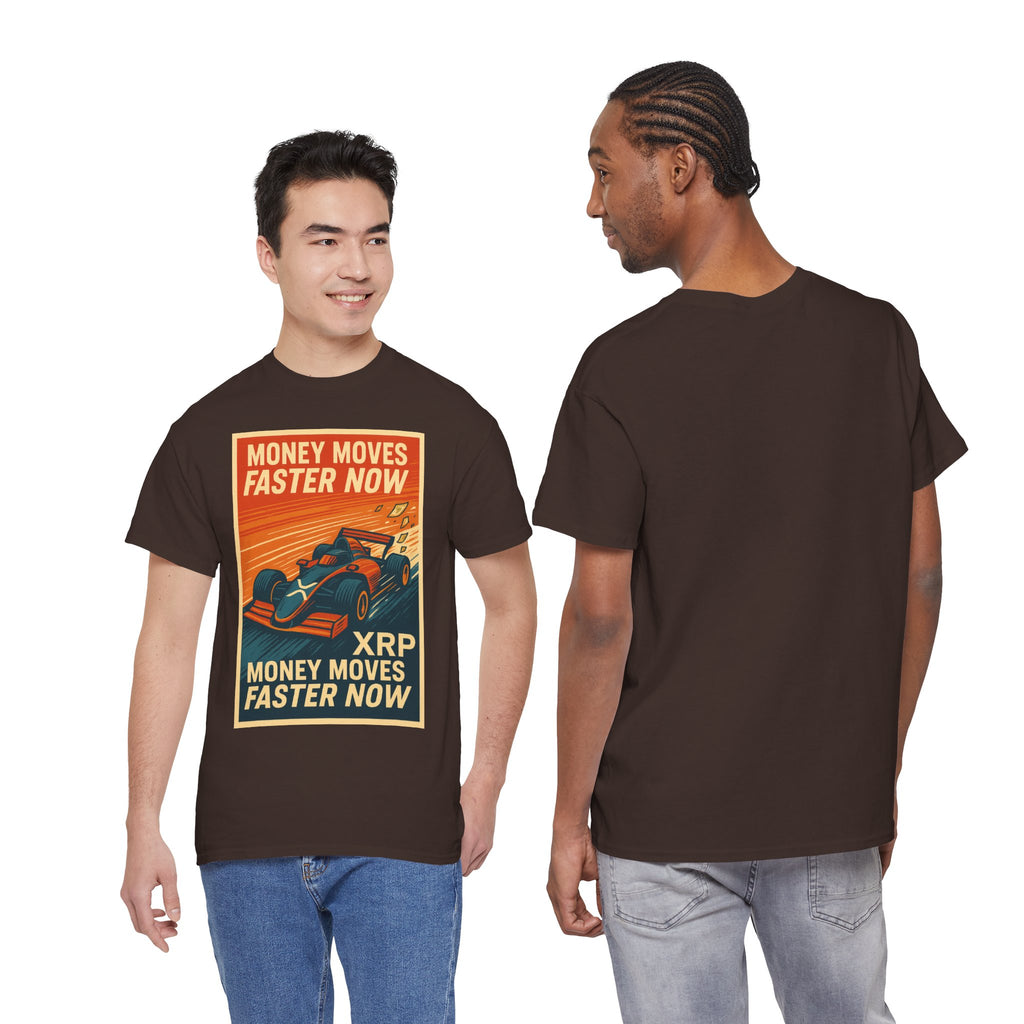 XRP 'Money Moves Faster Now' Racing Tee — Crypto Enthusiast T-Shirt