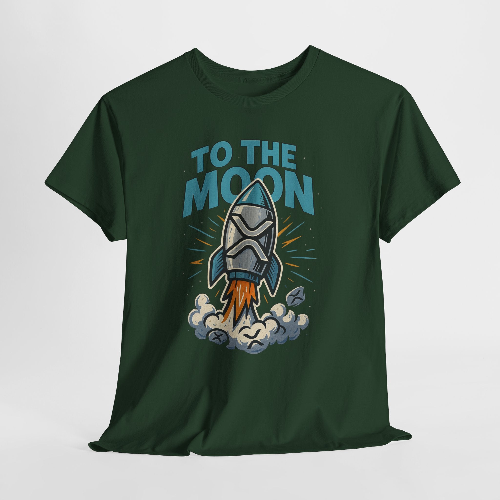 To The Moon Rocket T-Shirt — Space Graphic Tee for Crypto & Space Enthusiasts