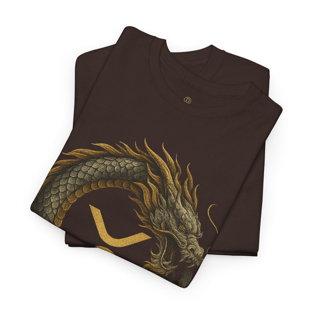 Dragon XRP Logo T-Shirt — Crypto XRP Circle Dragon Graphic Tee