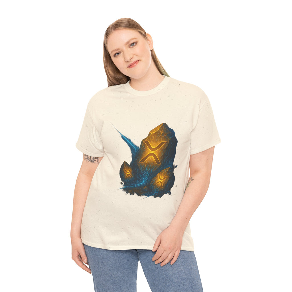 Rune Stone Graphic Tee — Glowing Mystic Rock T-Shirt