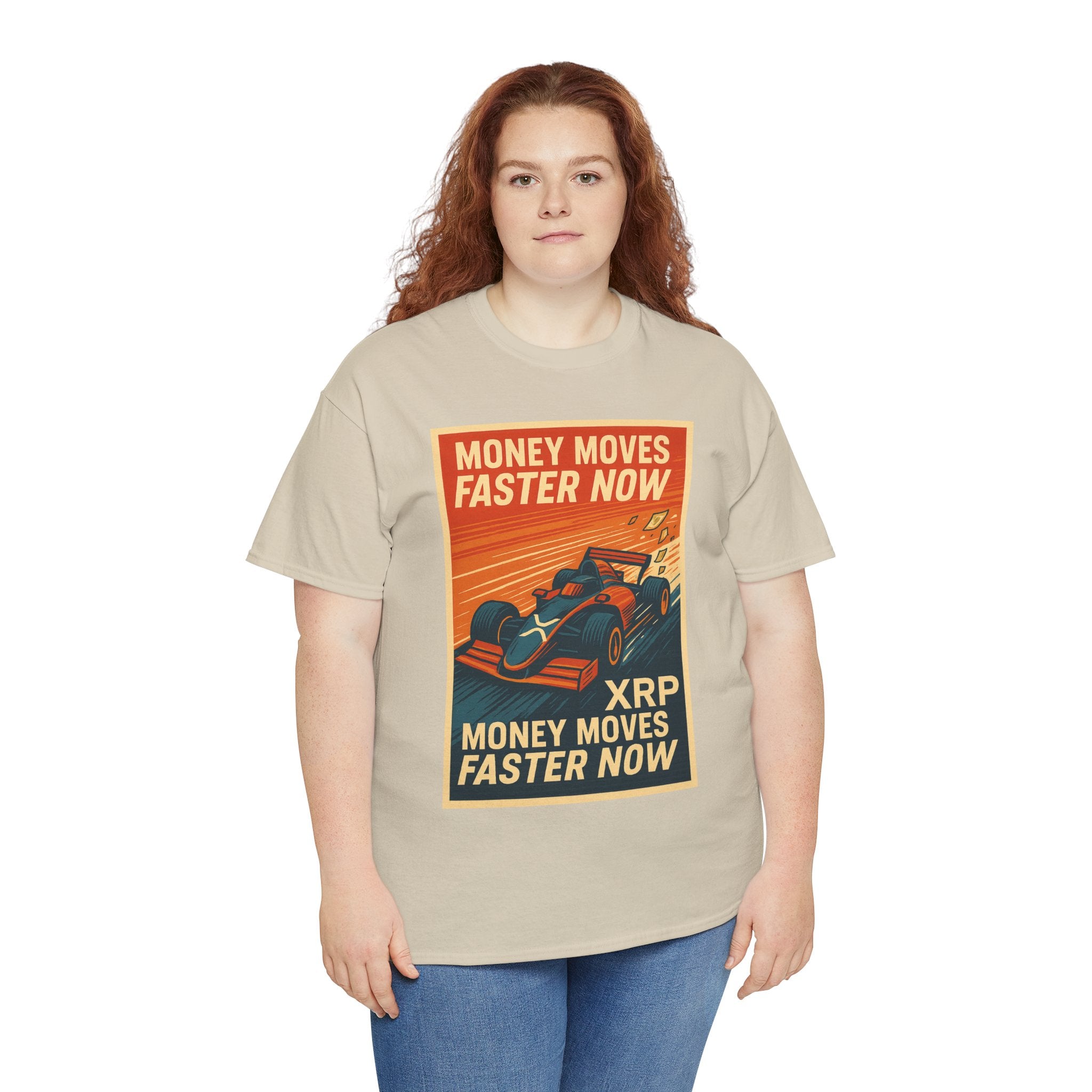 XRP 'Money Moves Faster Now' Racing Tee — Crypto Enthusiast T-Shirt