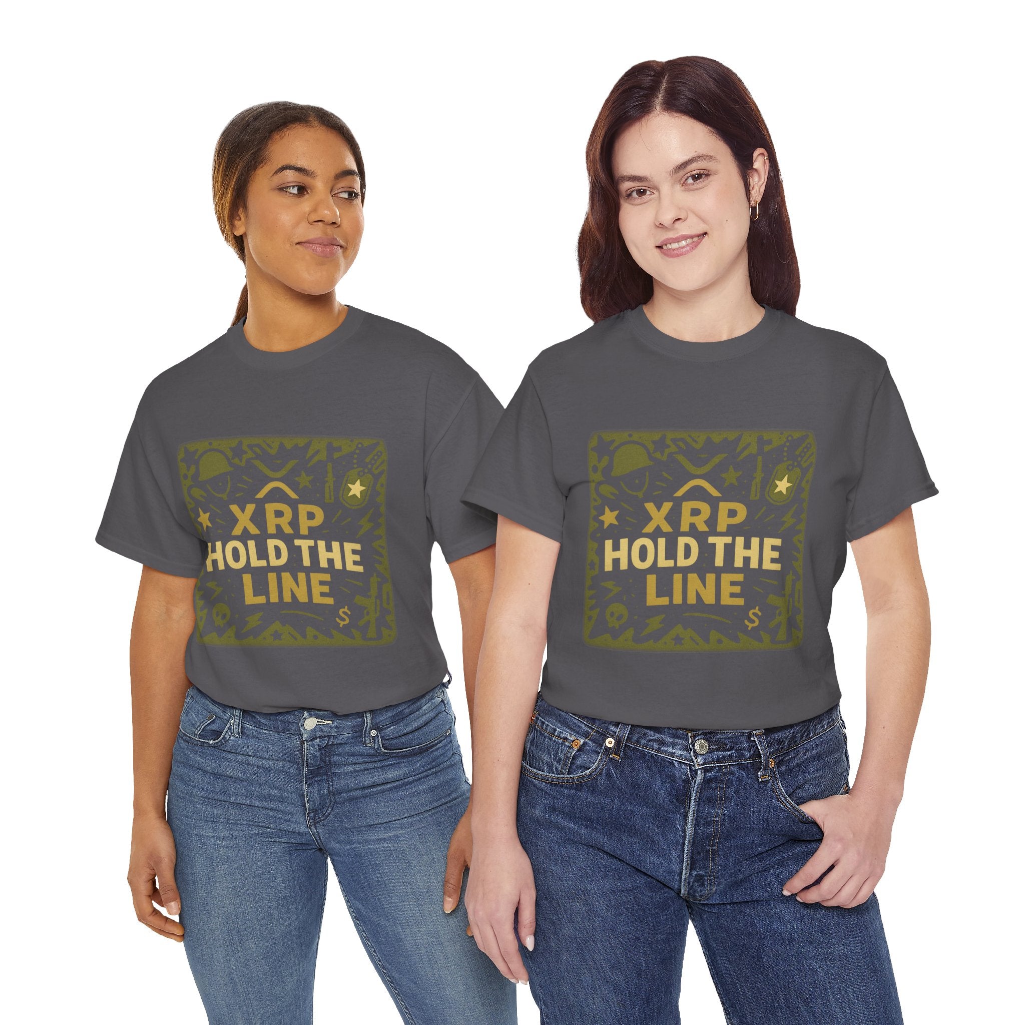 T-Shirt — XRP Hold The Line Crypto Graphic Tee