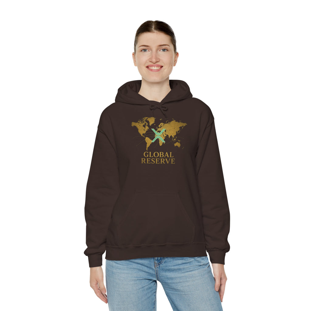 Global Reserve Hoodie — World Map Logo Pullover
