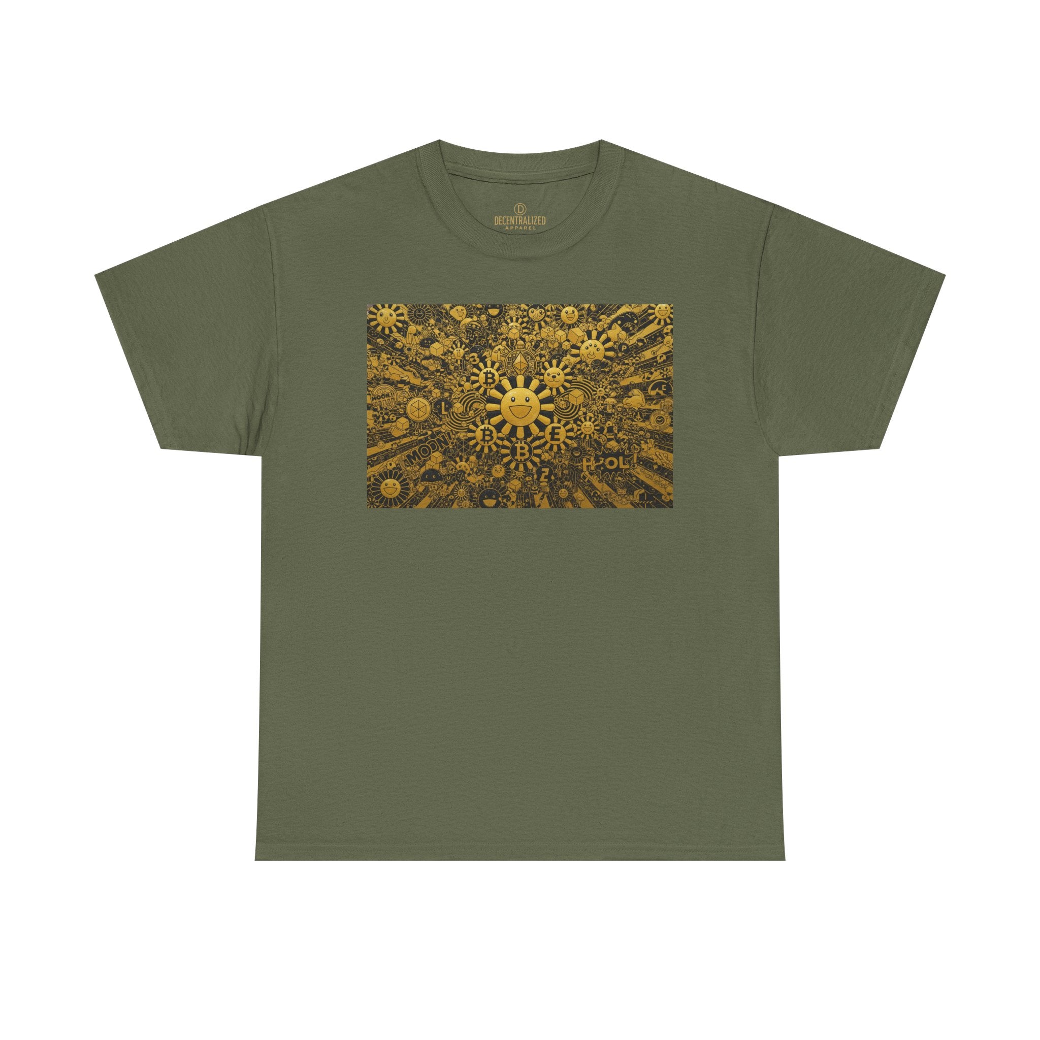 Sunflower Burst T‑Shirt — Golden Sunflower Pattern Tee