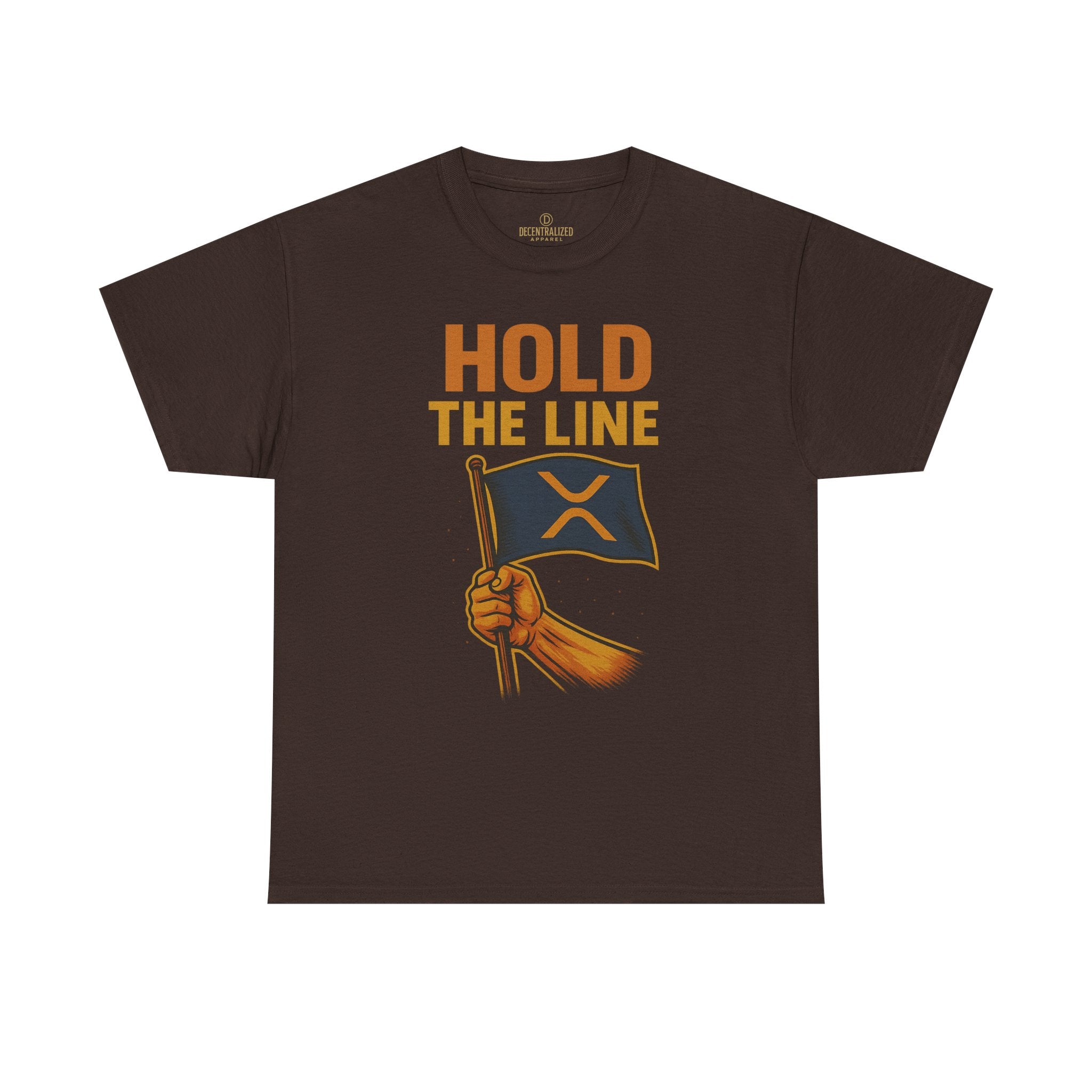 Hold The Line Tee — Bold Flag Graphic Cryptocurrency XRP Shirt