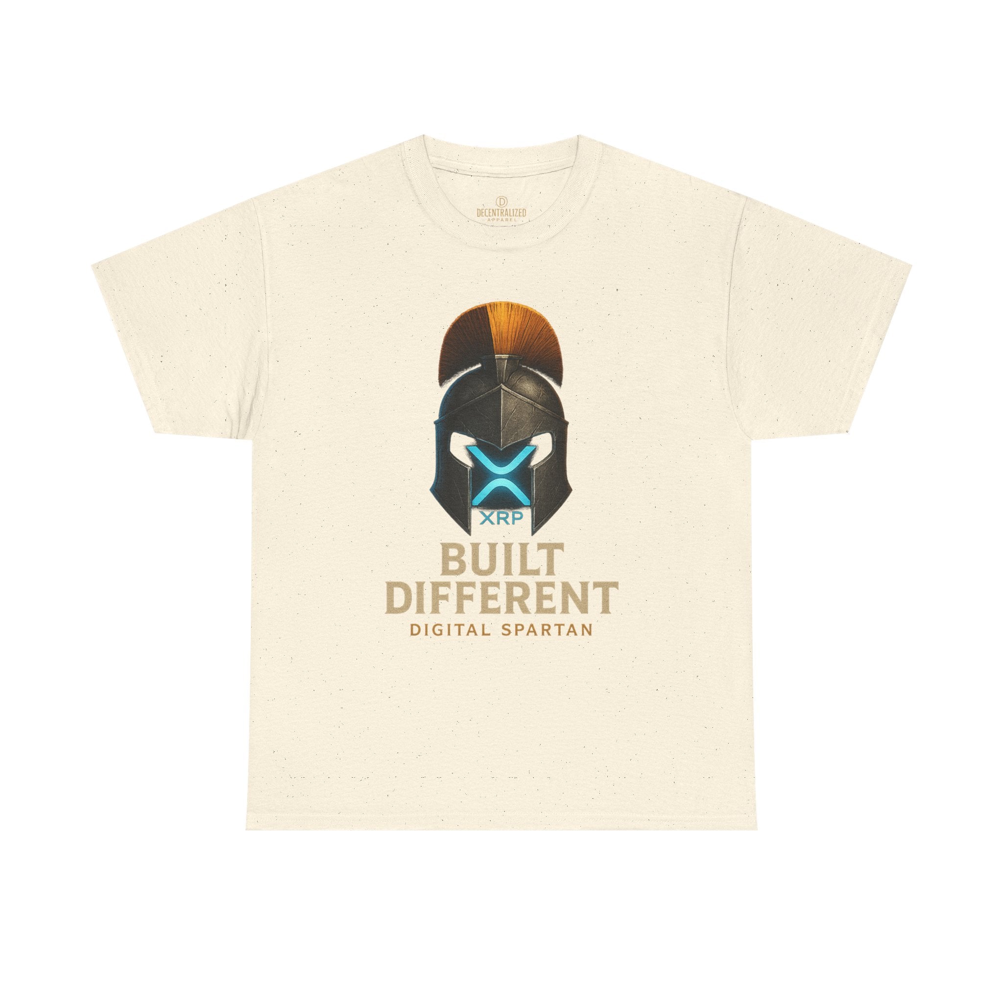 Built Different Spartan Tee — Digital Spartan XRP Crypto T-Shirt