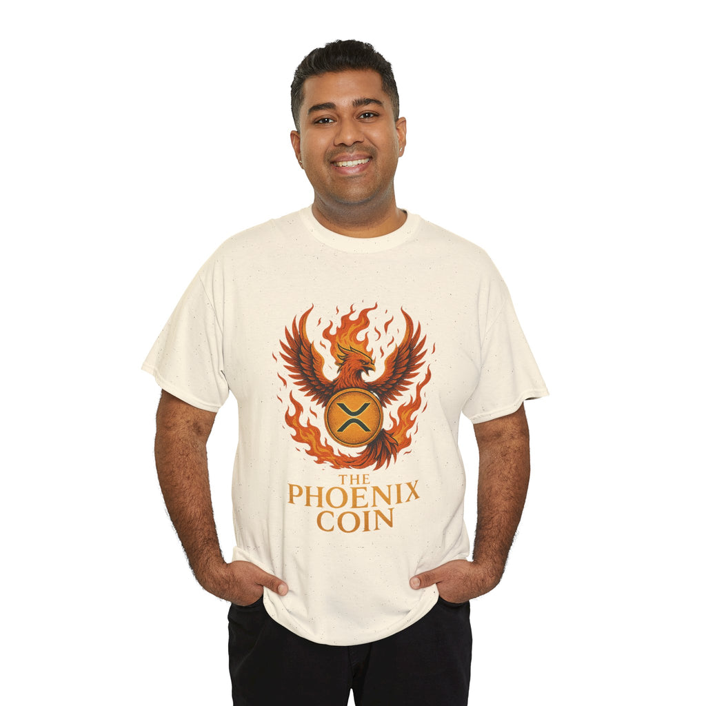 Phoenix Coin T‑Shirt — Fiery Phoenix Crypto Logo Tee