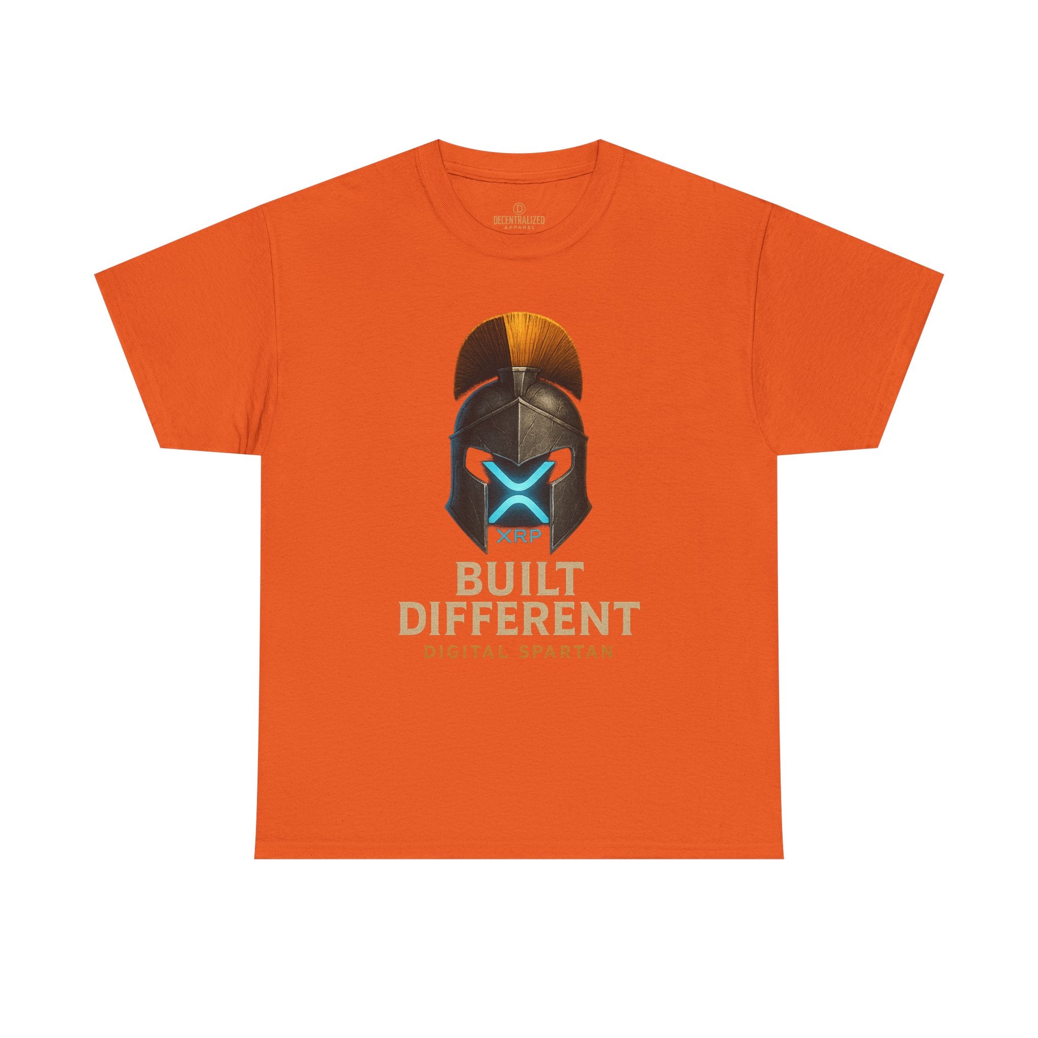 Built Different Spartan Tee — Digital Spartan XRP Crypto T-Shirt