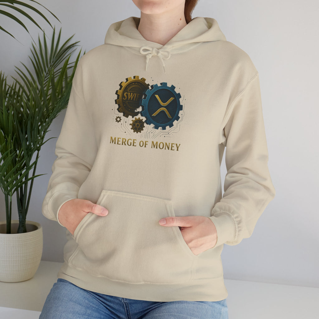 Merge of Money Hoodie — Financial Gears Graphic Pullover