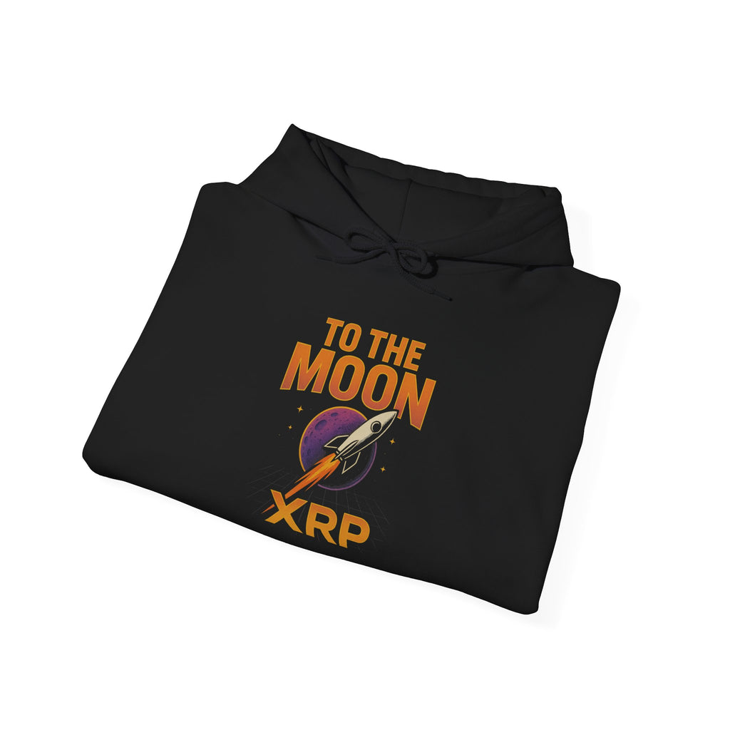 XRP To The Moon Hoodie — Crypto Investor Graphic Sweatshirt