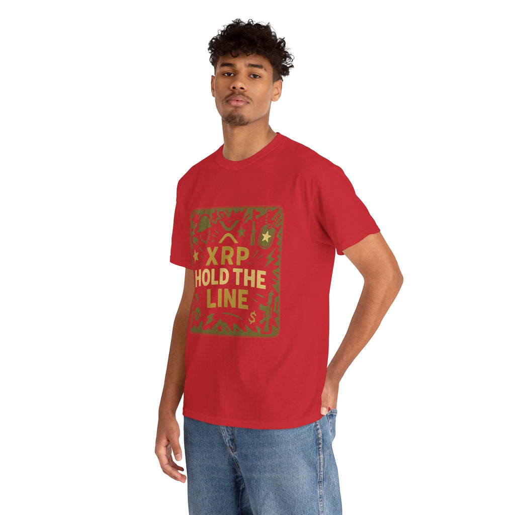 T-Shirt — XRP Hold The Line Crypto Graphic Tee