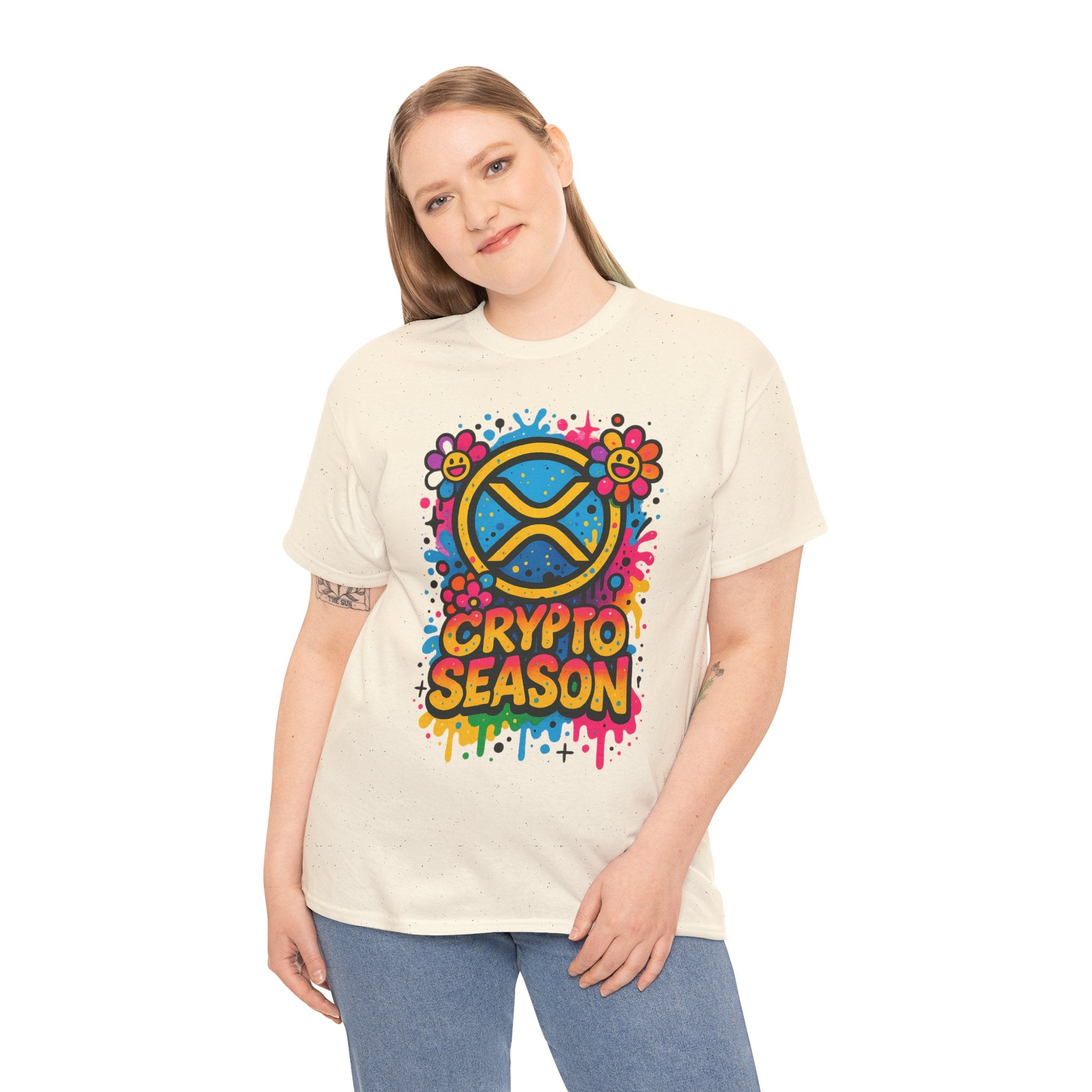 Crypto Season T-Shirt — Colorful Ripple XRP Logo Tee