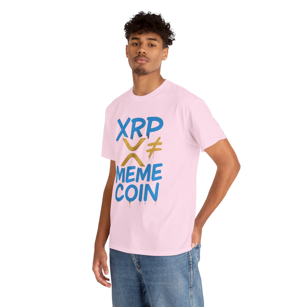 XRP ≠ Meme Coin T‑Shirt — Crypto Advocate Graphic Tee