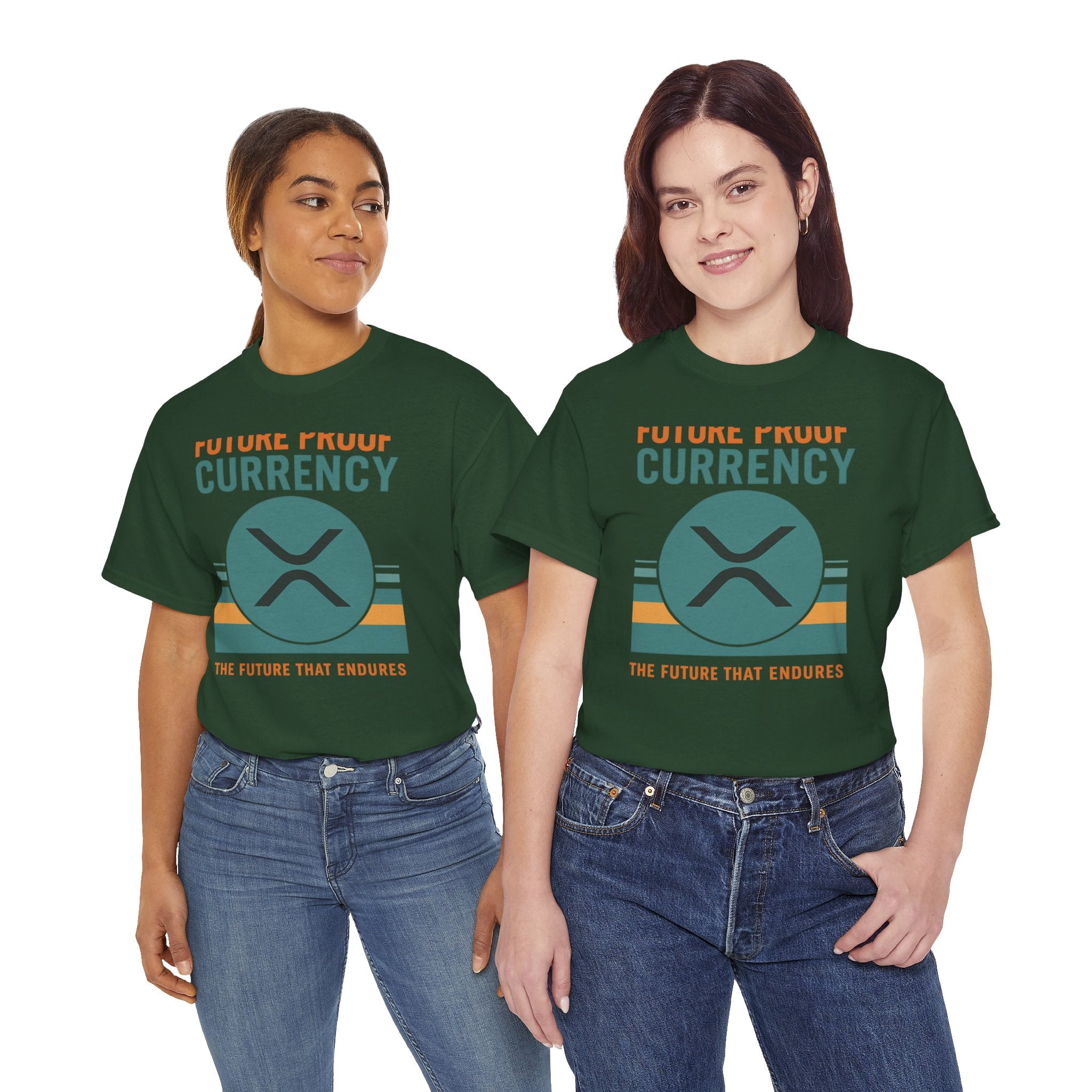 RIPPLE XRP 'Future Proof Currency' Graphic Tee — Crypto Retro Logo Shirt
