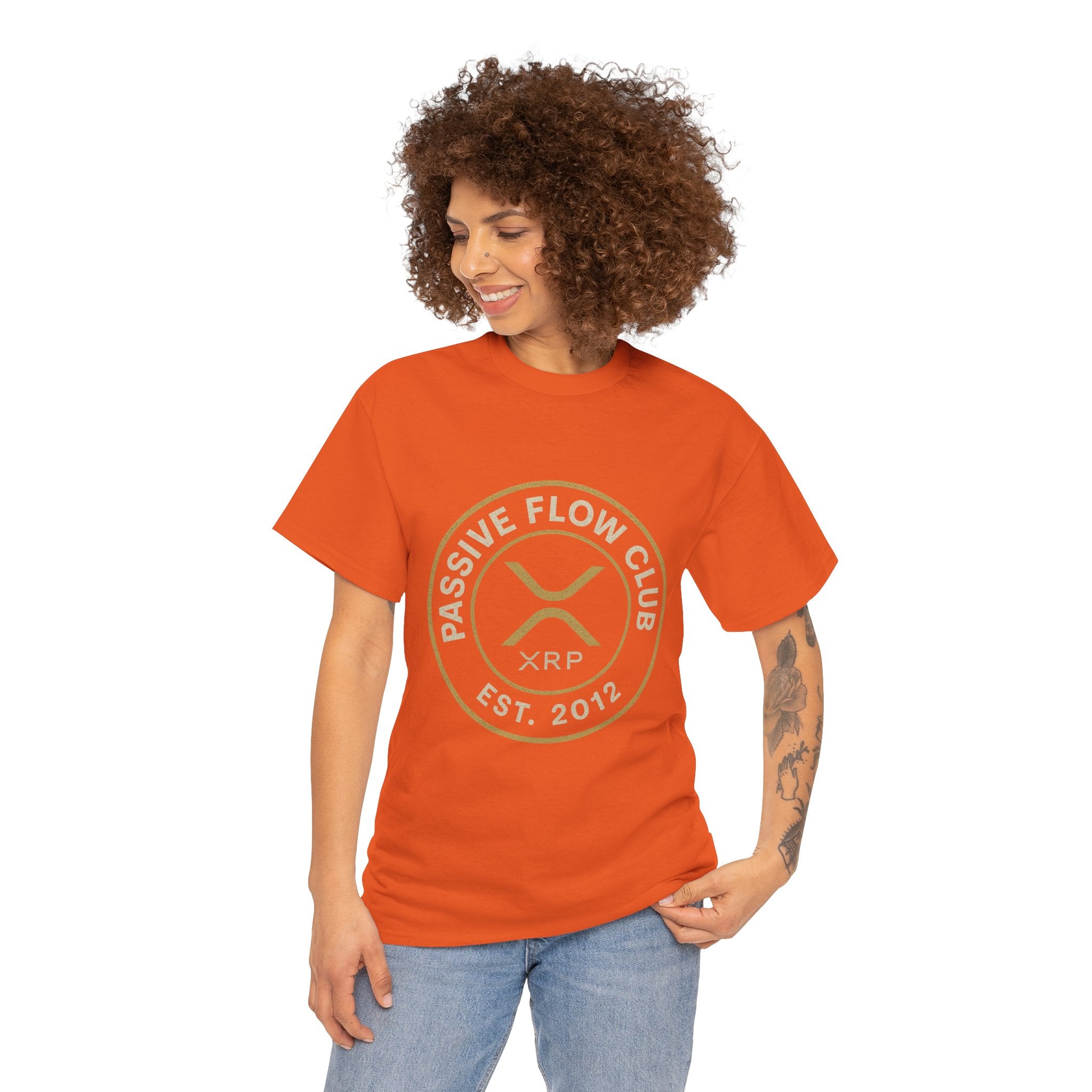 XRP Passive Flow Club T‑Shirt — Crypto Logo Tee (Est. 2012)