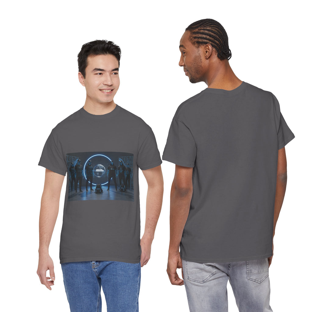 Sci‑Fi Portal Graphic Tee — Futuristic Neon Crew T-Shirt