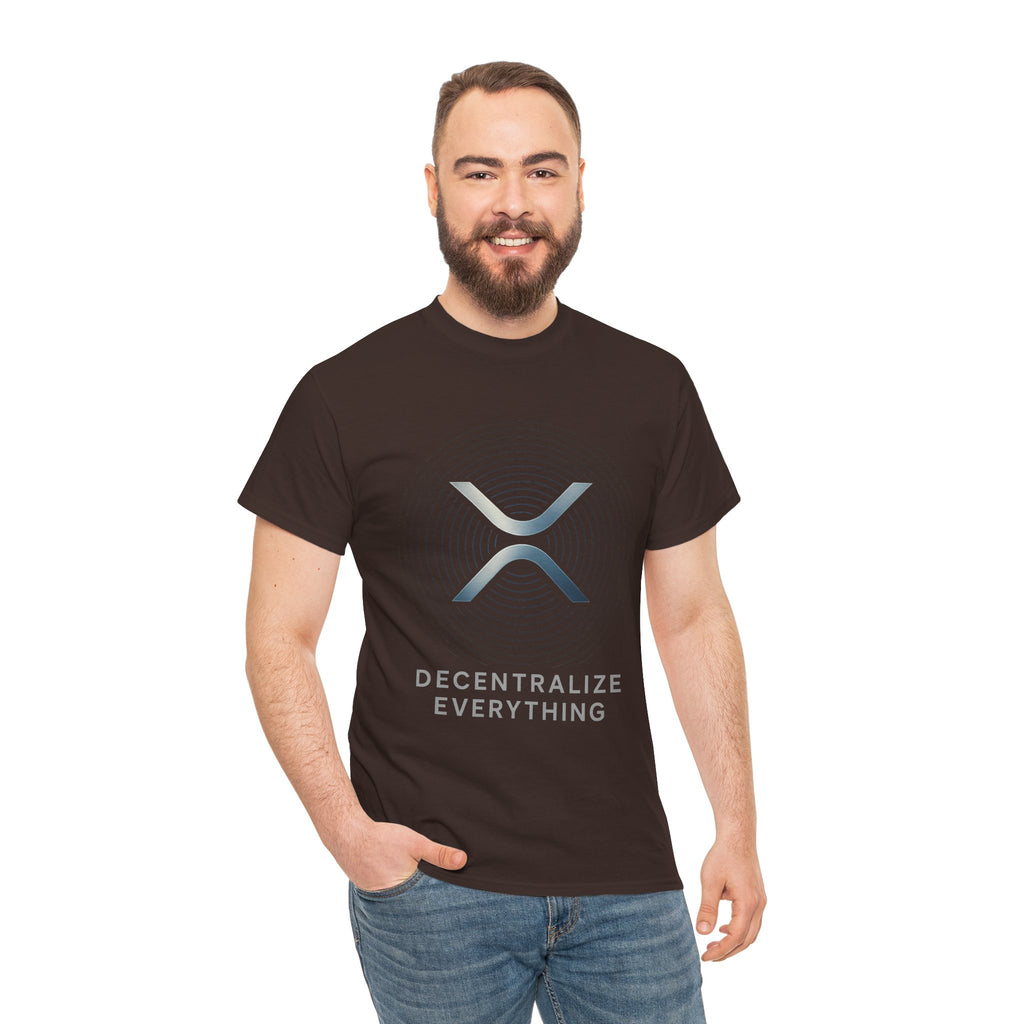XRP 'Decentralize Everything' Tee - Crypto Logo T-Shirt