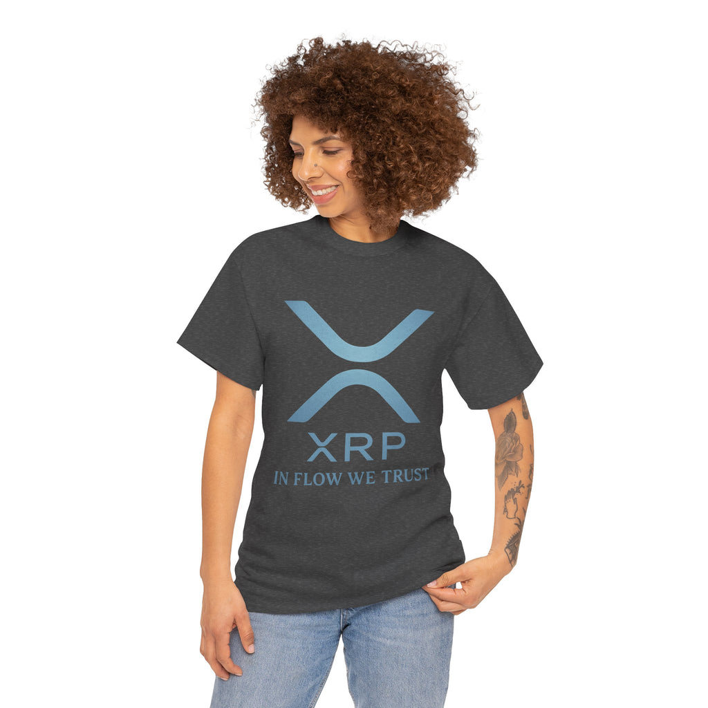 XRP Crypto Tee — "In Flow We Trust" Ripple Logo T-Shirt