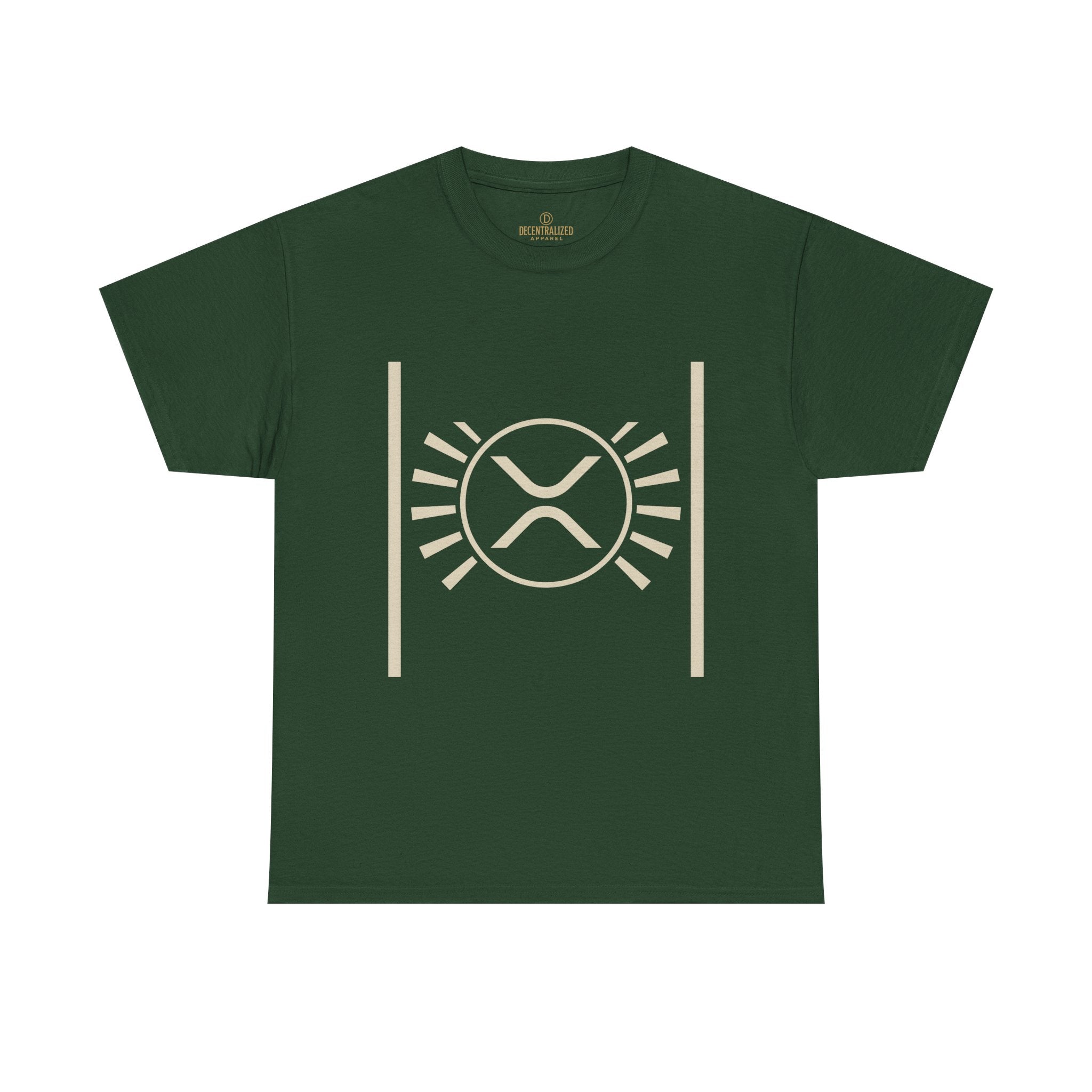 XRP Sun Logo T‑Shirt — Minimal Crypto Ripple Tee