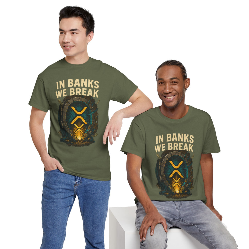 In Banks We Break XRP Crypto Graphic Tee