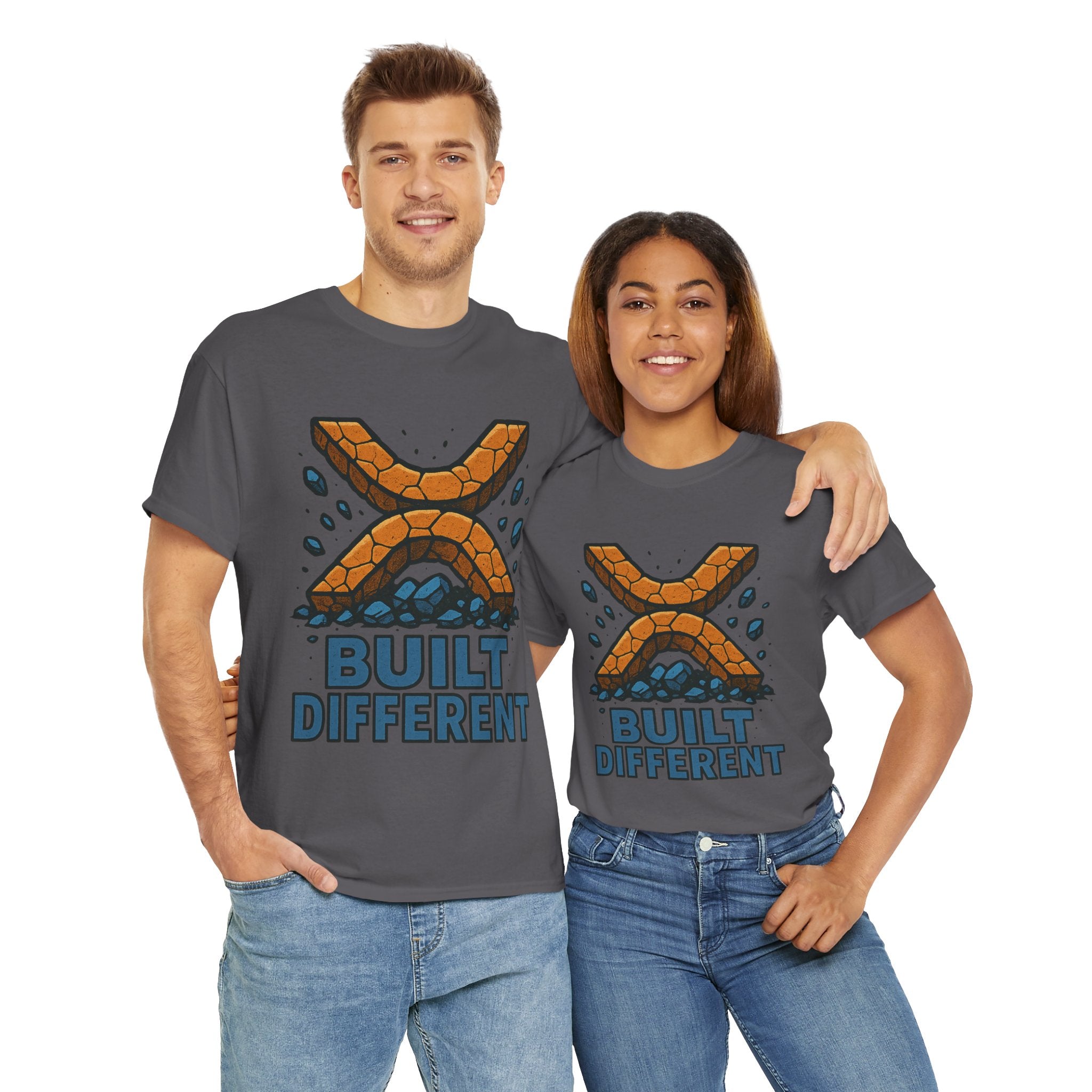 Built Different T-Shirt — Rugged Crypto X Design Tee