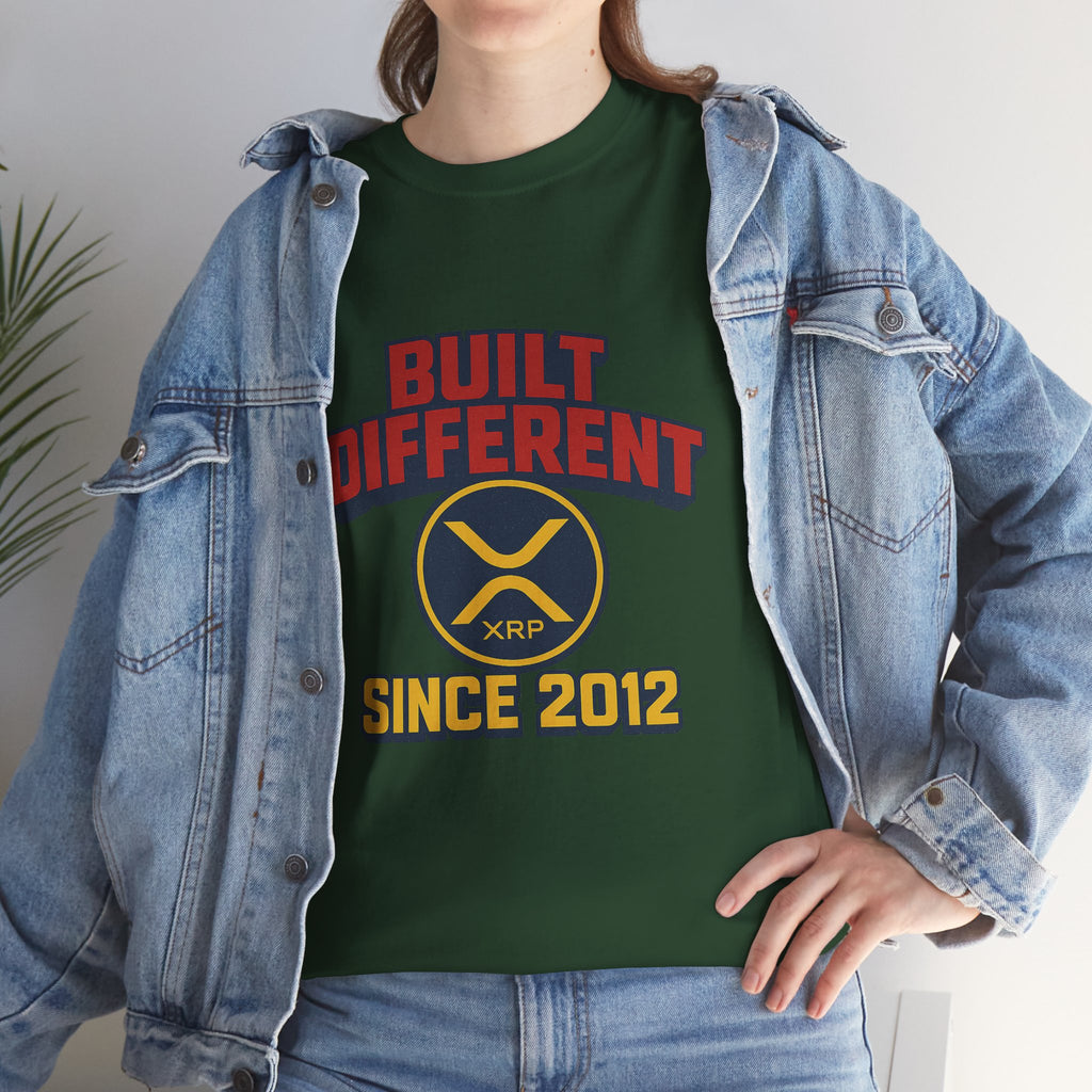 Built Different Since 2012 T-Shirt – Retro XRP Logo Tee