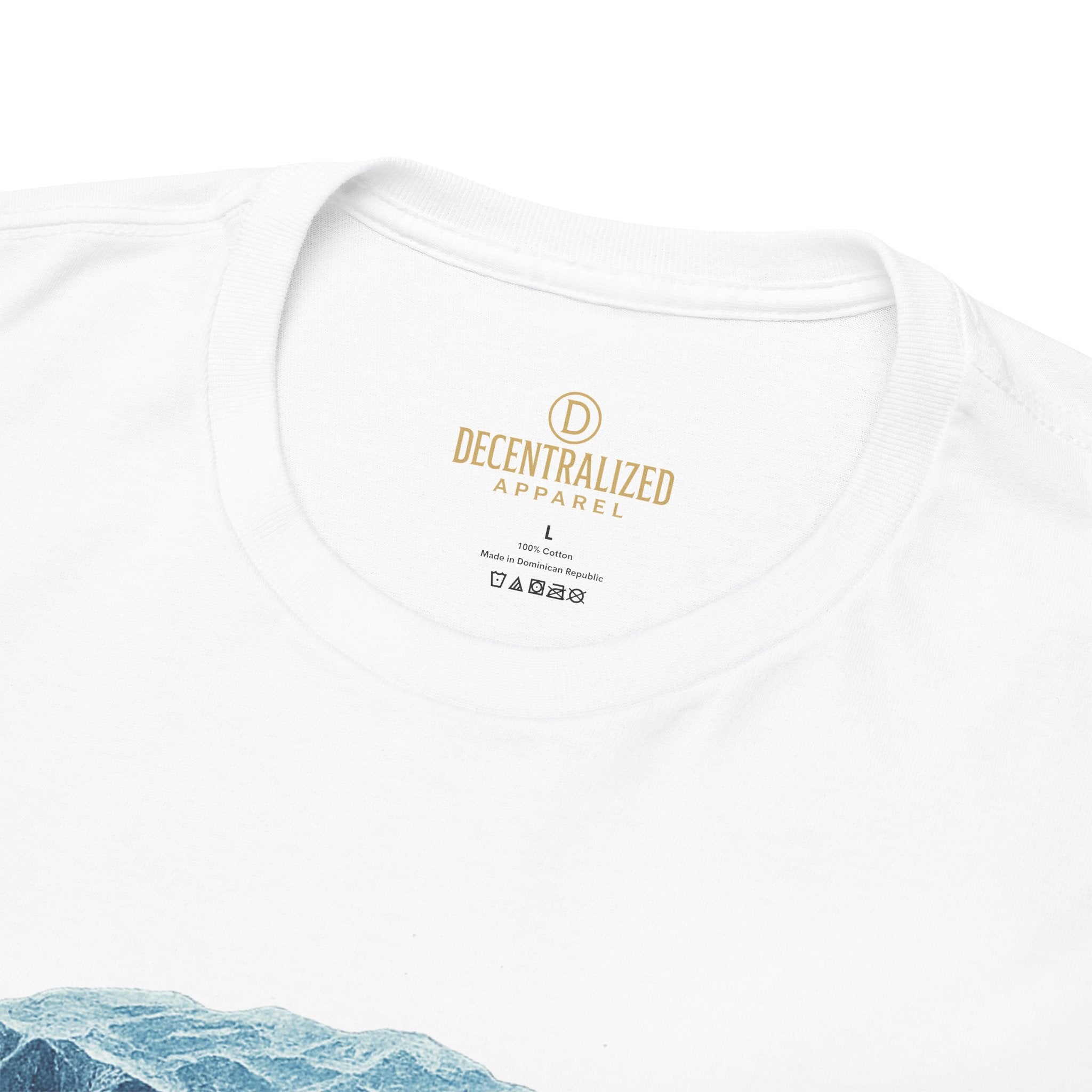 Cold Flow Ripple Logo T‑Shirt — 'Cold Flow: Built Different' Ice Cube Design