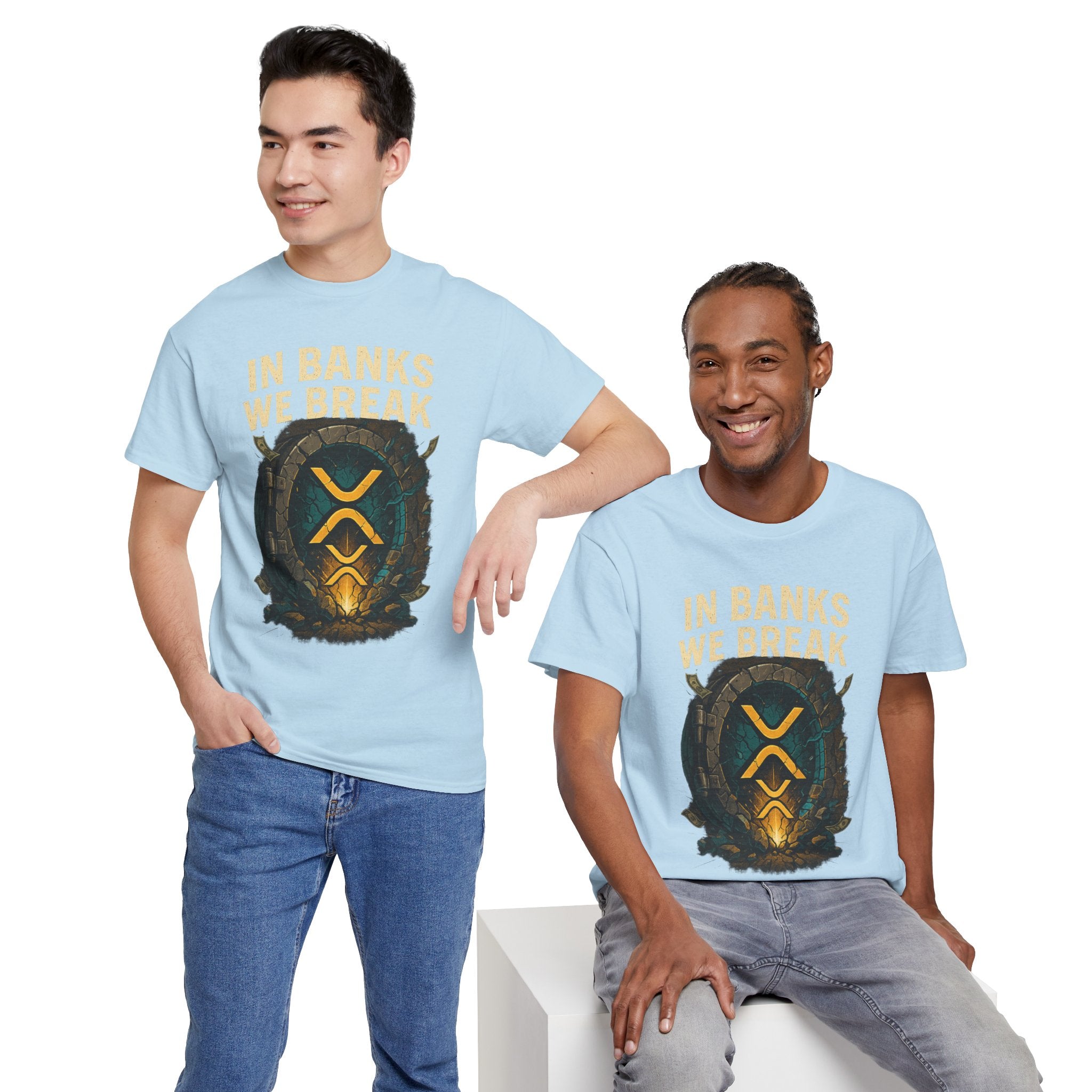 In Banks We Break XRP Crypto Graphic Tee