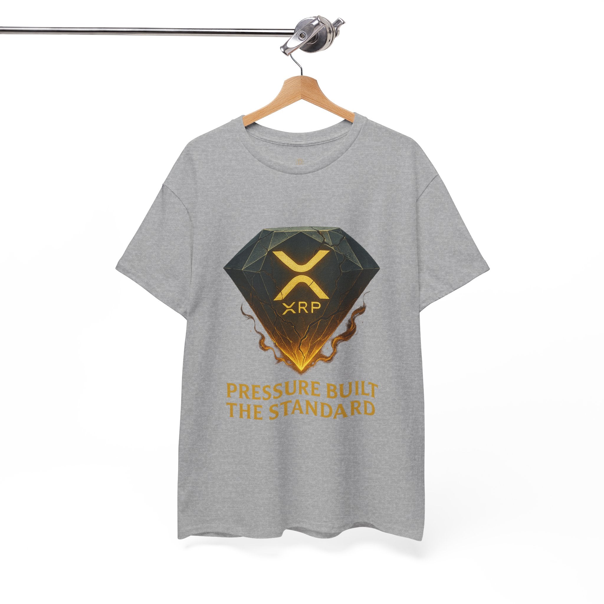 XRP Diamond Tee — "Pressure Built The Standard" Crypto Graphic T‑Shirt