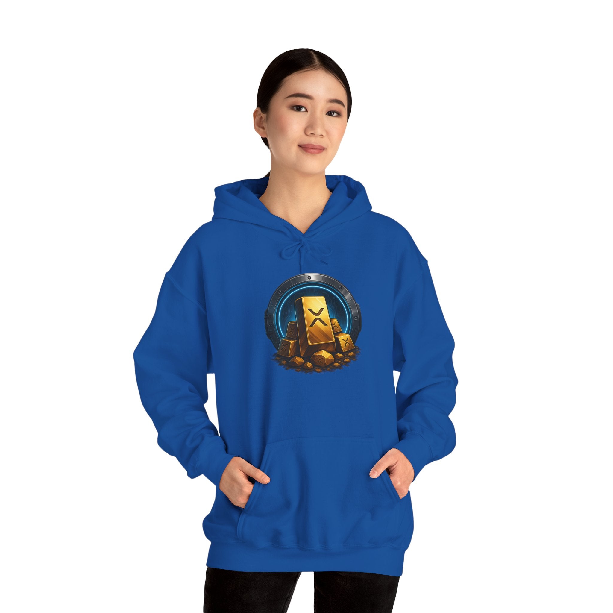 Gaming Treasure Hoodie — Gold Loot Chest Emblem