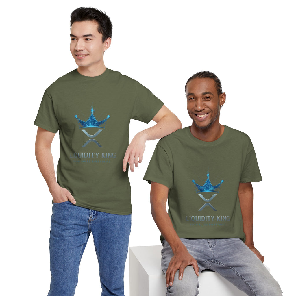 RIPPLE Liquidity King T-Shirt — Crypto XRP Crown Tee
