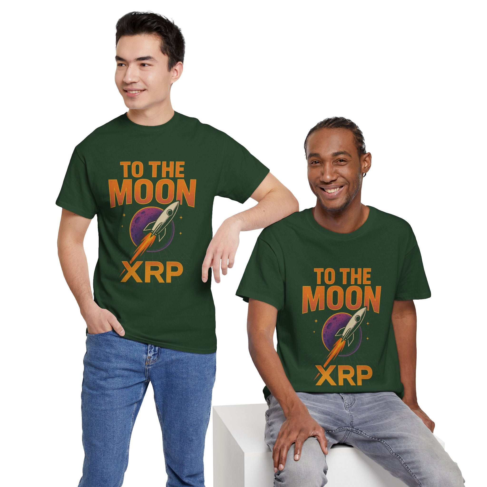 XRP To The Moon Tee — Cryptocurrency Investor Rocket Shirt