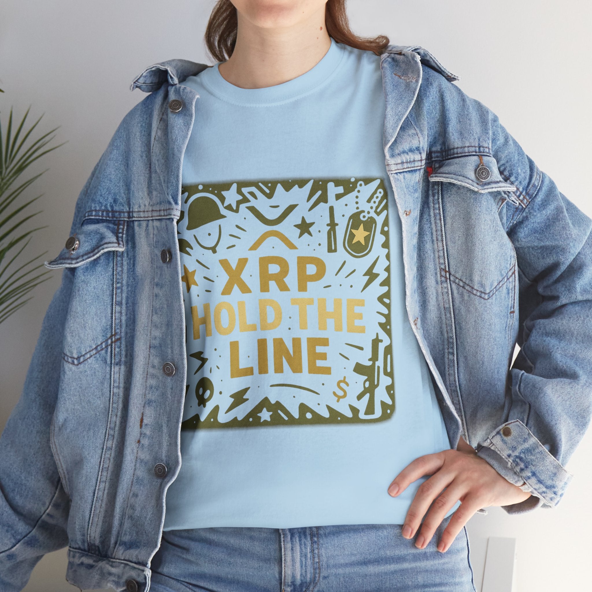 T-Shirt — XRP Hold The Line Crypto Graphic Tee