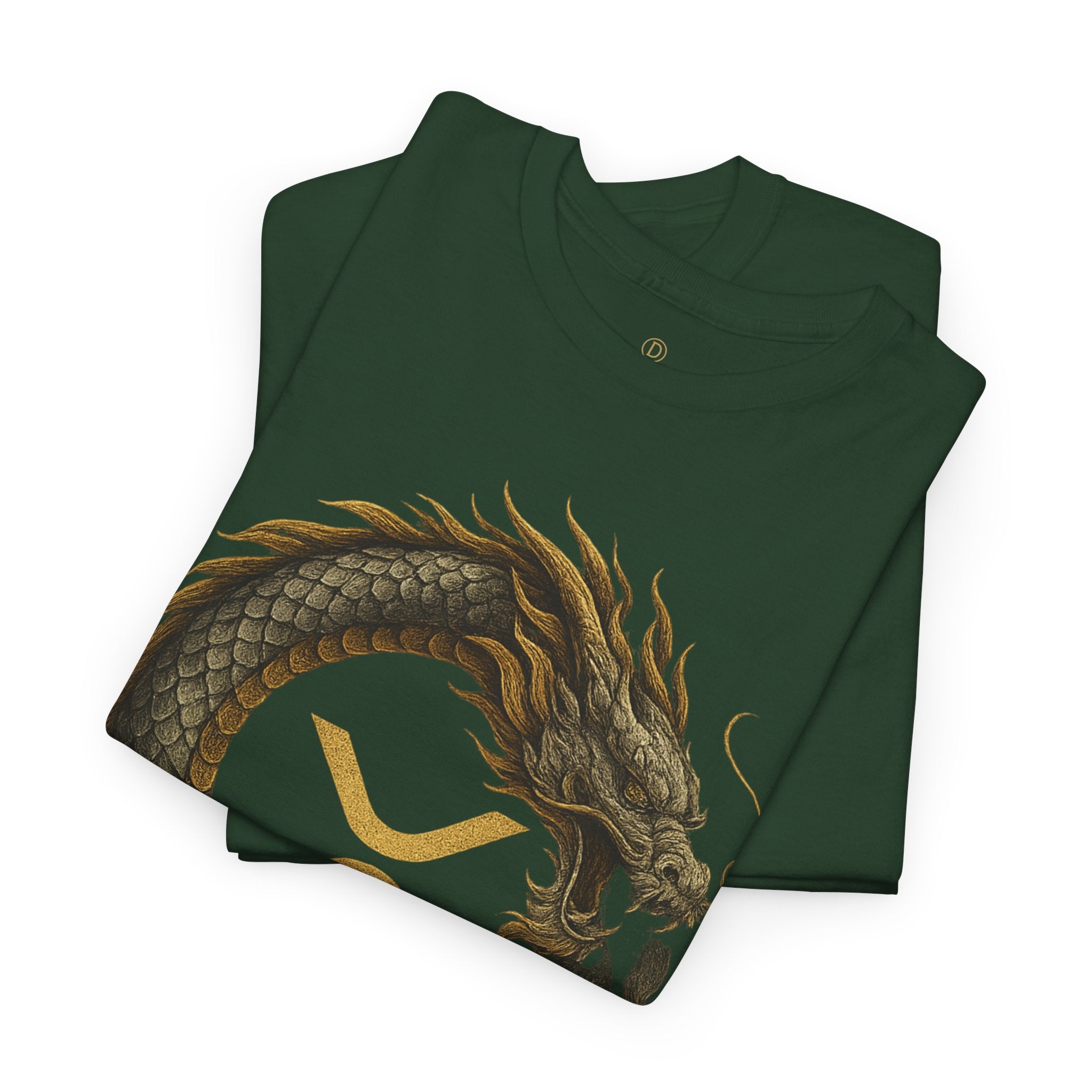 Dragon XRP Logo T-Shirt — Crypto XRP Circle Dragon Graphic Tee