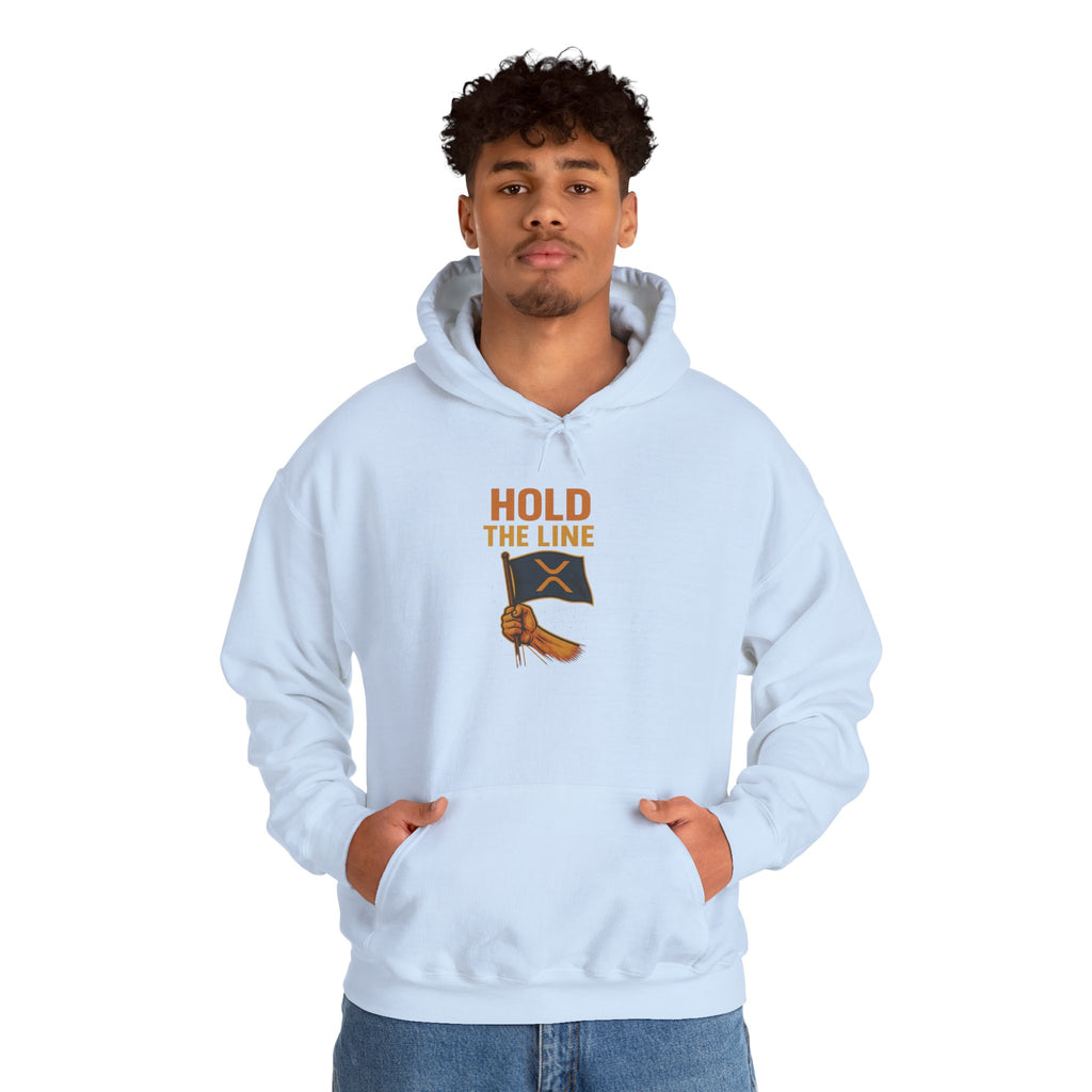 Hold The Line Hoodie — Flag & Fist Graphic Pullover