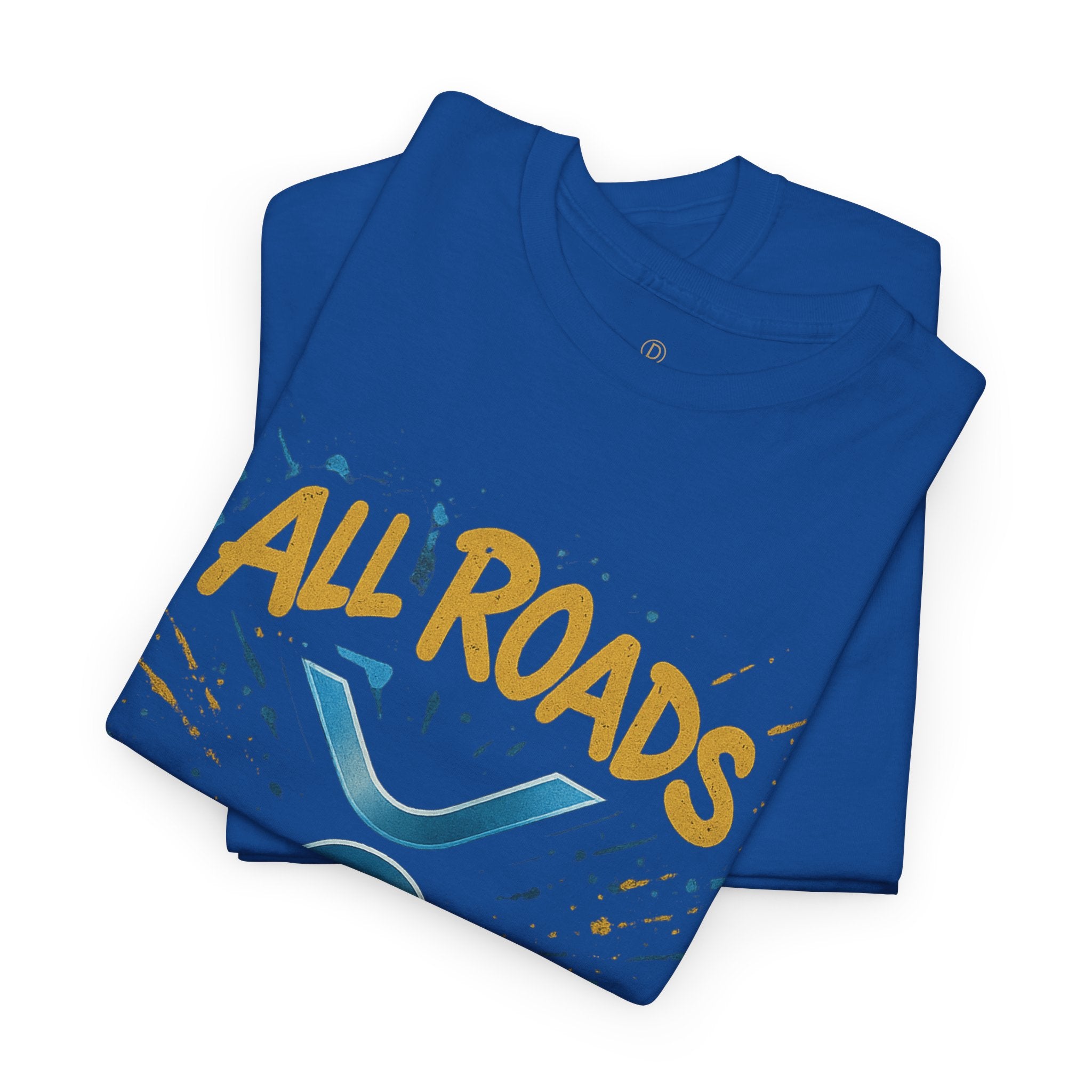 XRP Crypto Tee — "All Roads Lead to XRP" Casual Cryptocurrency Shirt