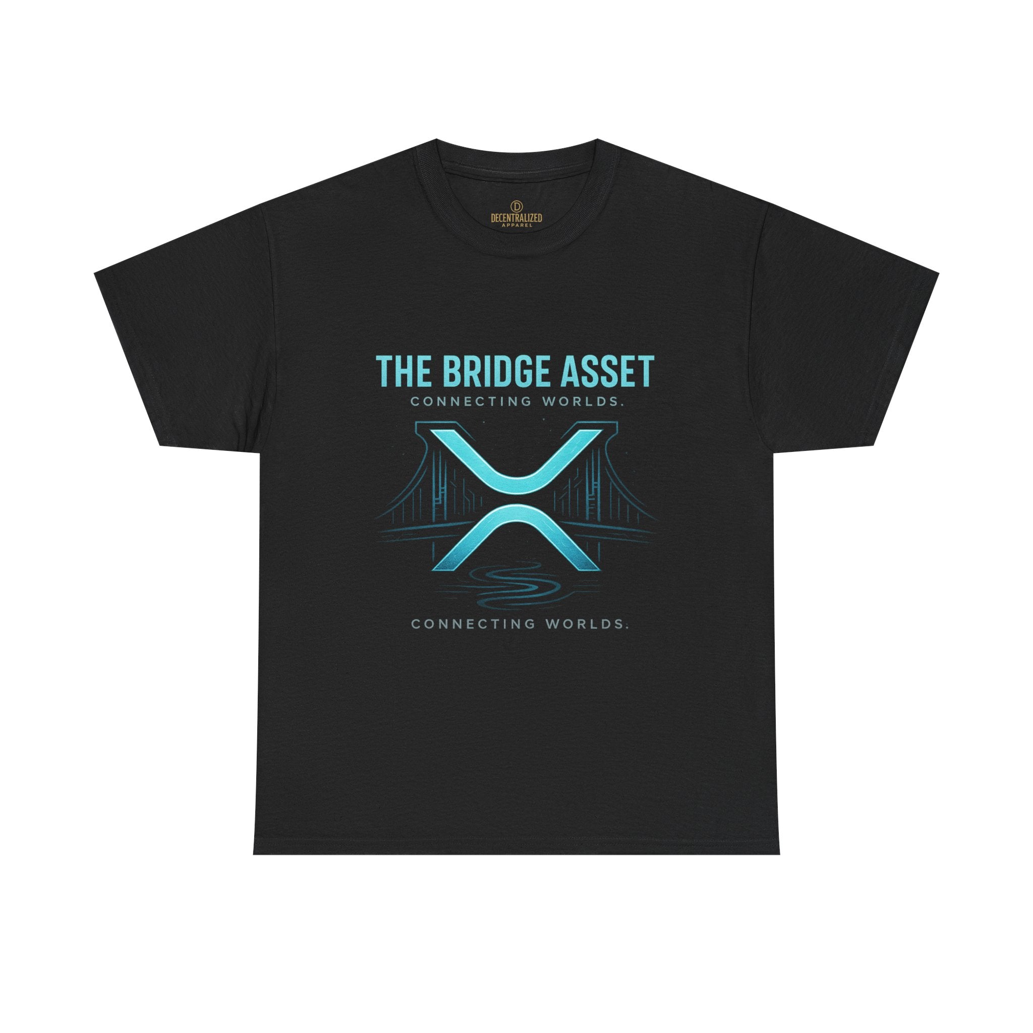 The Bridge Asset Tee – 'Connecting Worlds' Crypto Ripple X Logo T-Shirt