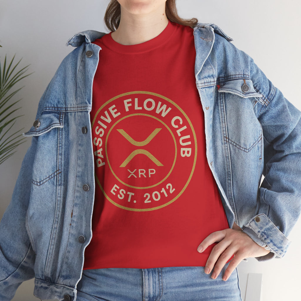 XRP Passive Flow Club T‑Shirt — Crypto Logo Tee (Est. 2012)