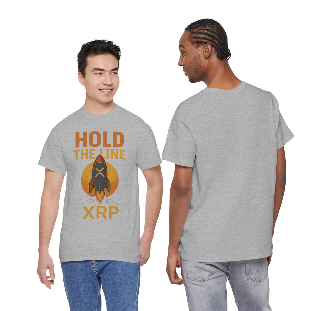 XRP Hold The Line Rocket Tee — Crypto Investor T‑Shirt