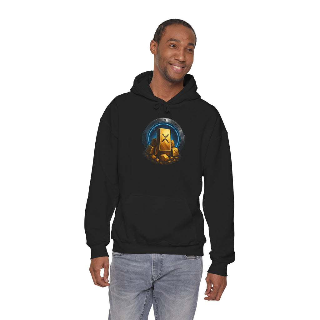Gaming Treasure Hoodie — Gold Loot Chest Emblem