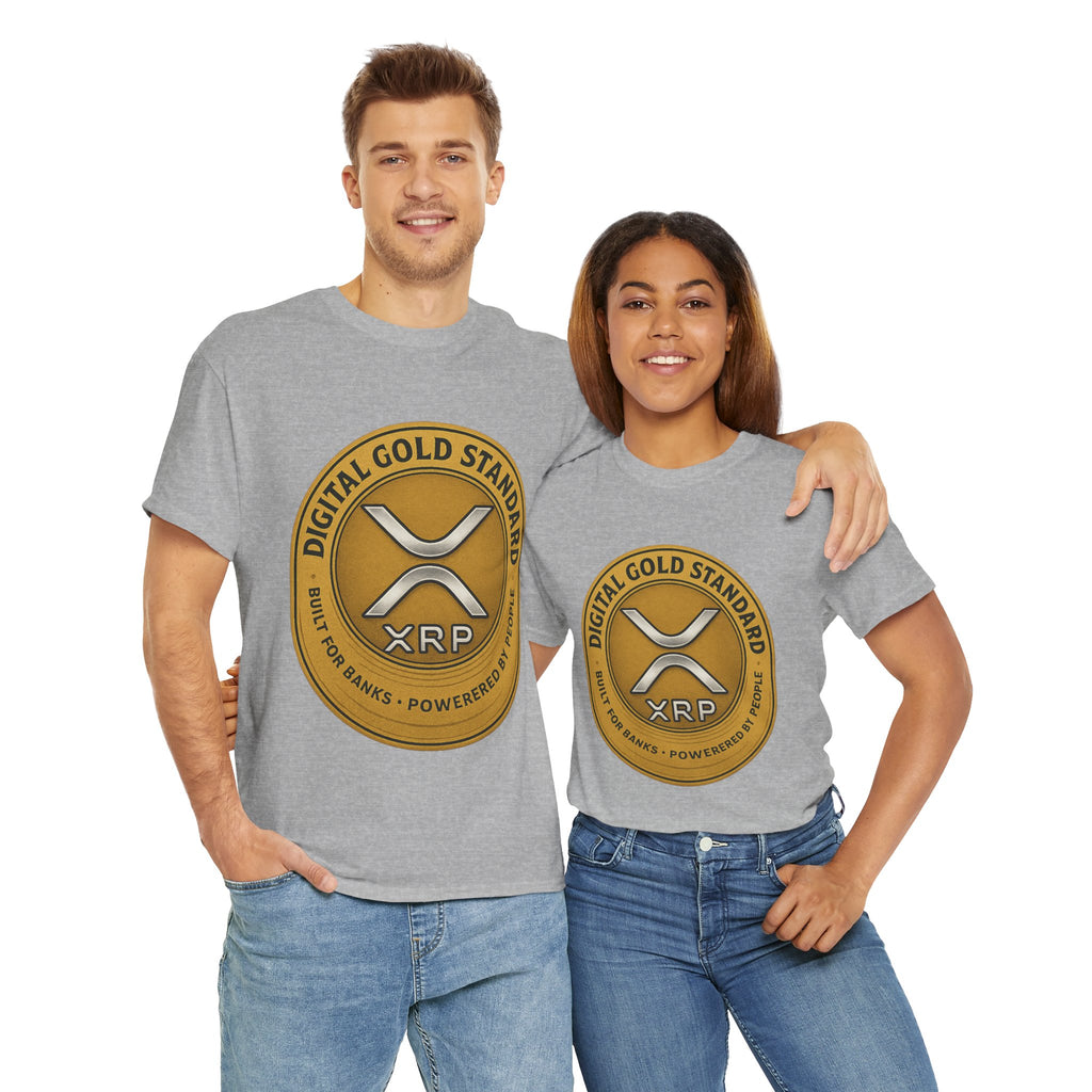 XRP Digital Gold Tee – Cryptocurrency Logo Shirt