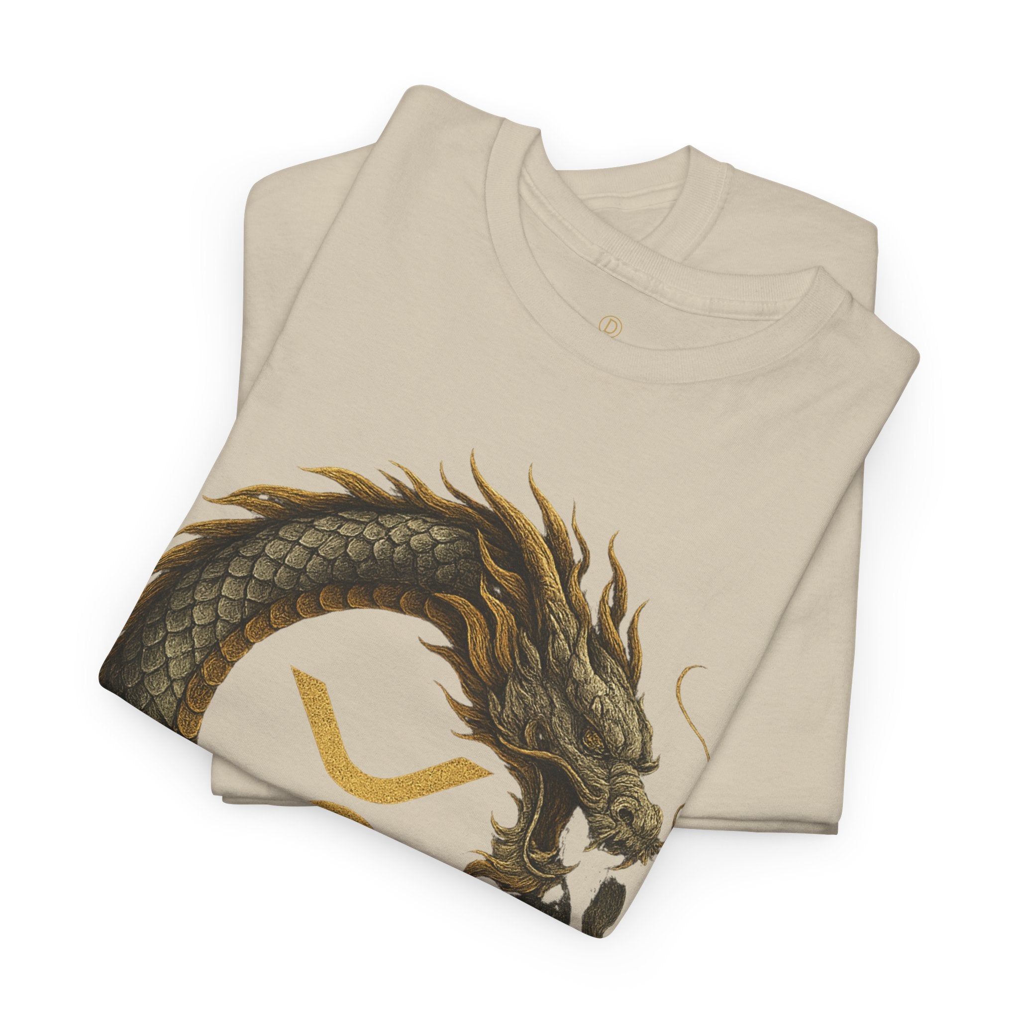 Dragon XRP Logo T-Shirt — Crypto XRP Circle Dragon Graphic Tee